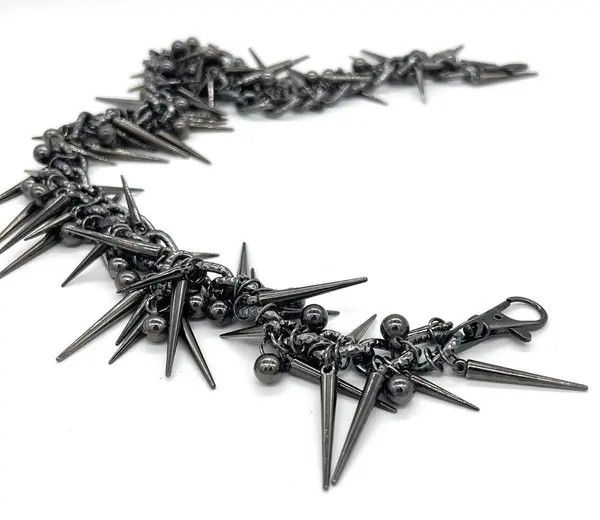 Japanese Brand Retro punk streetweary y2k spike pants pocket wallet chain Size ONE SIZE - 6 Thumbnail