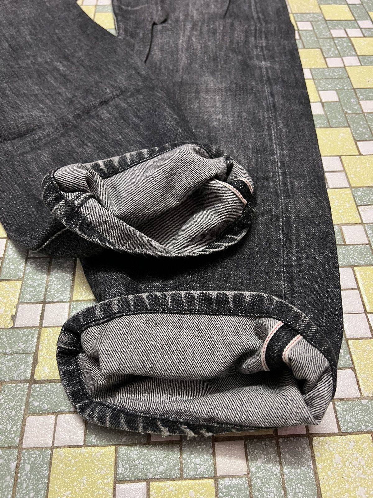 Full Count & Co. Black Faded Full Count Co. Ltd Osaka Selvedge Denim Jeans Size US 30 / EU 46 - 5 Thumbnail