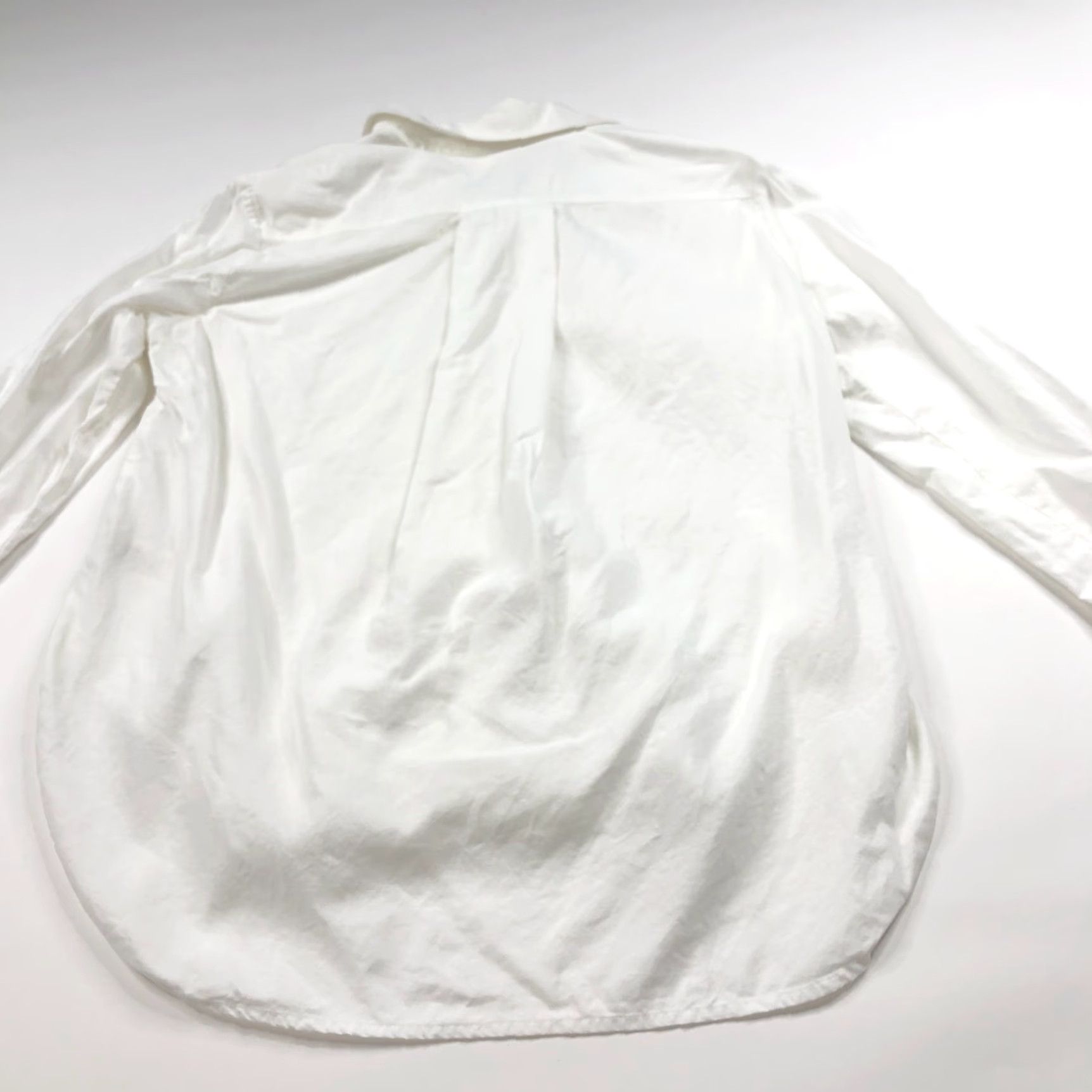 Anthropologie Cloth & Stone Shirt White Lyocell Long Sleeve Button-Up XS? Size M / US 6-8 / IT 42-44 - 6 Thumbnail