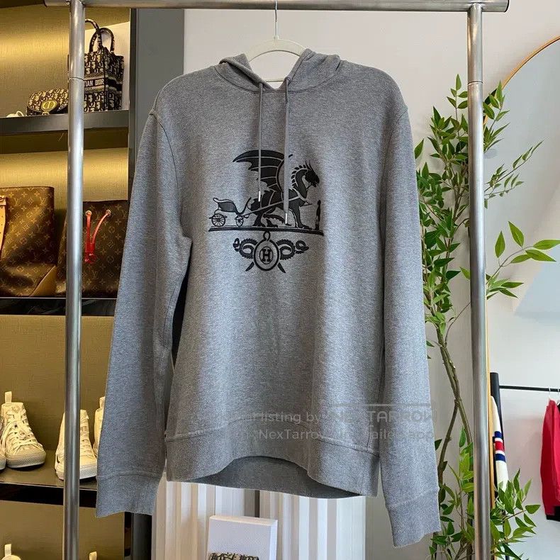 Hermes Hermes Sweatshirt with Dragon Pattern Size S / US 4 / IT 40 - 1 Thumbnail