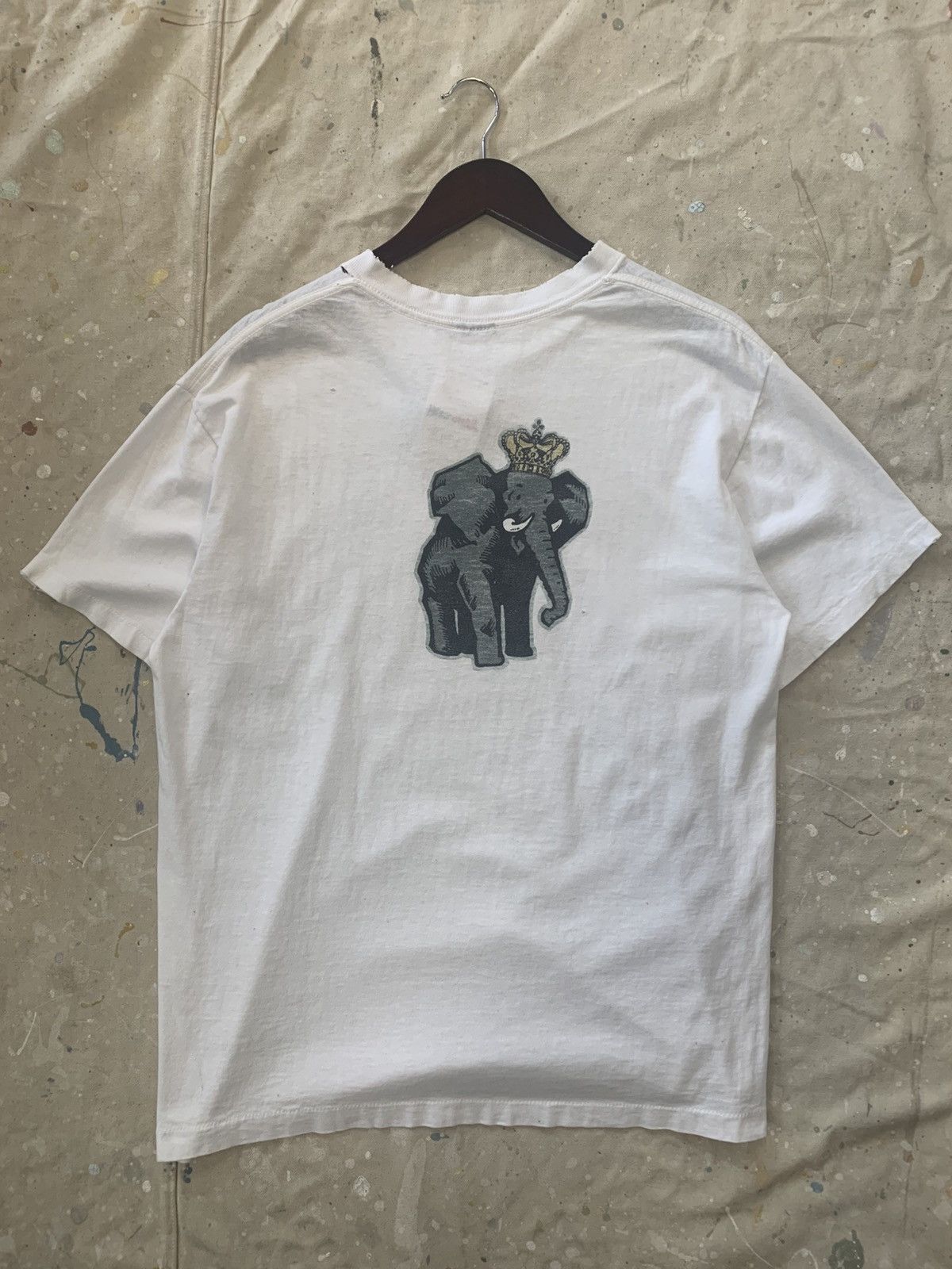 Stussy × Vintage Vintage 90s Stussy Elephant T Shirt Size US L / EU 52-54 / 3 - 1 Thumbnail