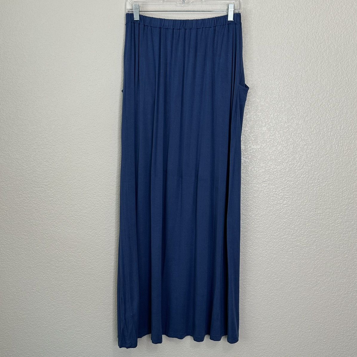 Other Pleione Blue Soft Jersey Knit Maxi Skirt Size 27" / US 4 / IT 40 - 5 Thumbnail