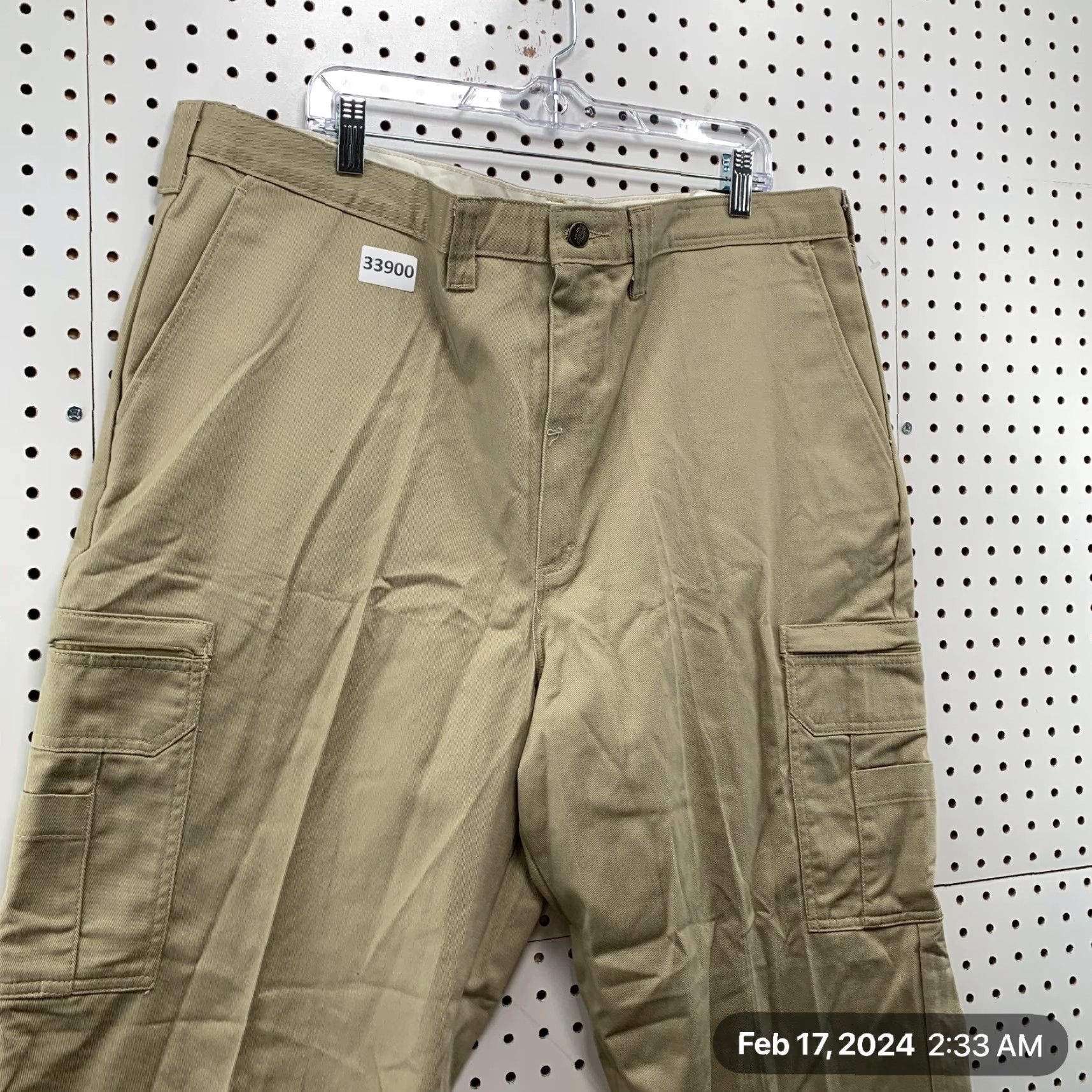 Dickies VINTAGE Dickies Cargo Pants Mens 42x29 Beige Khaki Workwear Canvas Flat Front 29" Inseam Mens Size US 42 / EU 58 - 5 Thumbnail