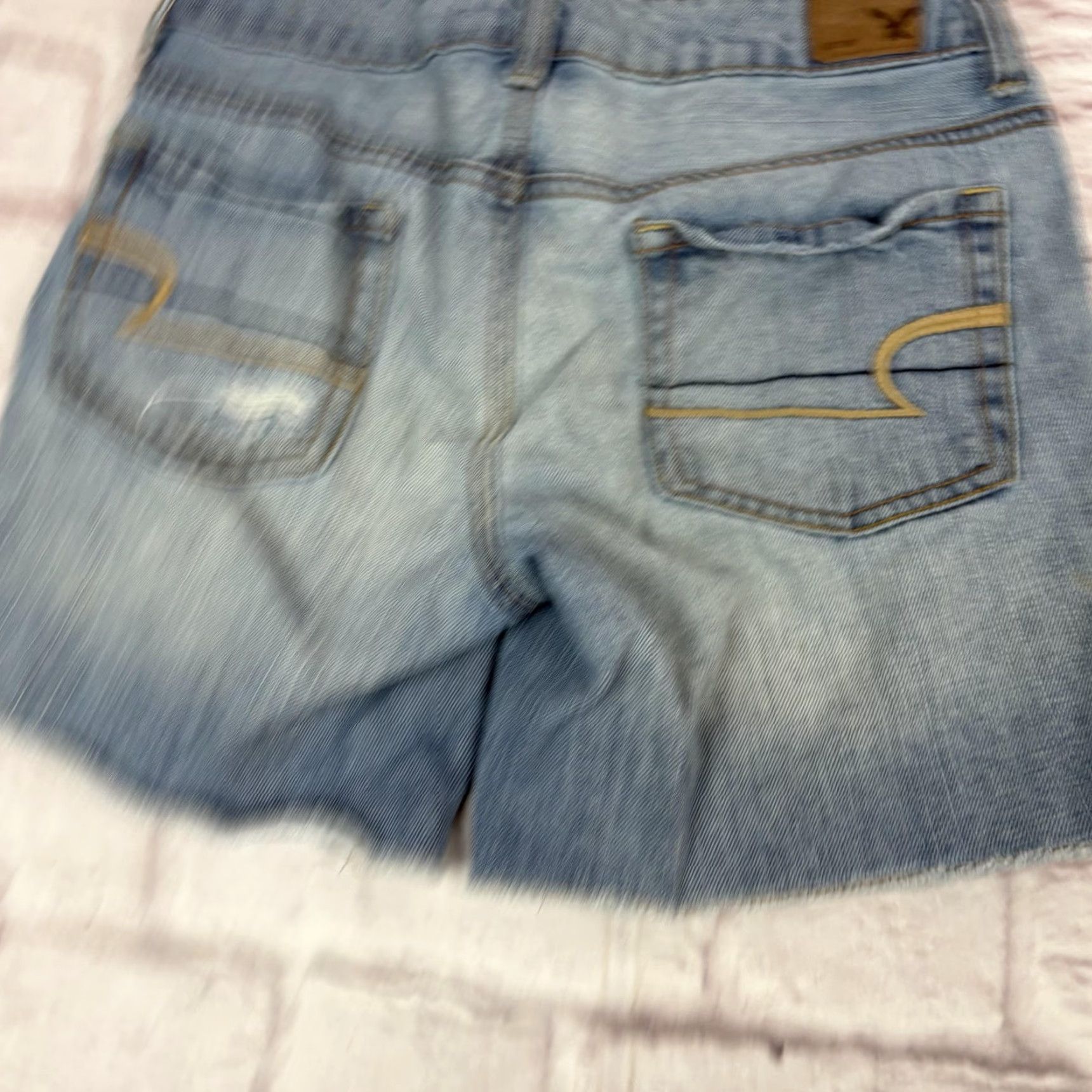 American Eagle Outfitters American Eagle Outfitters Shorts Womens 00 Blue Boy Midi Distressed Denim Cutoff Size 24" / US 00 / IT 34 - 6 Thumbnail