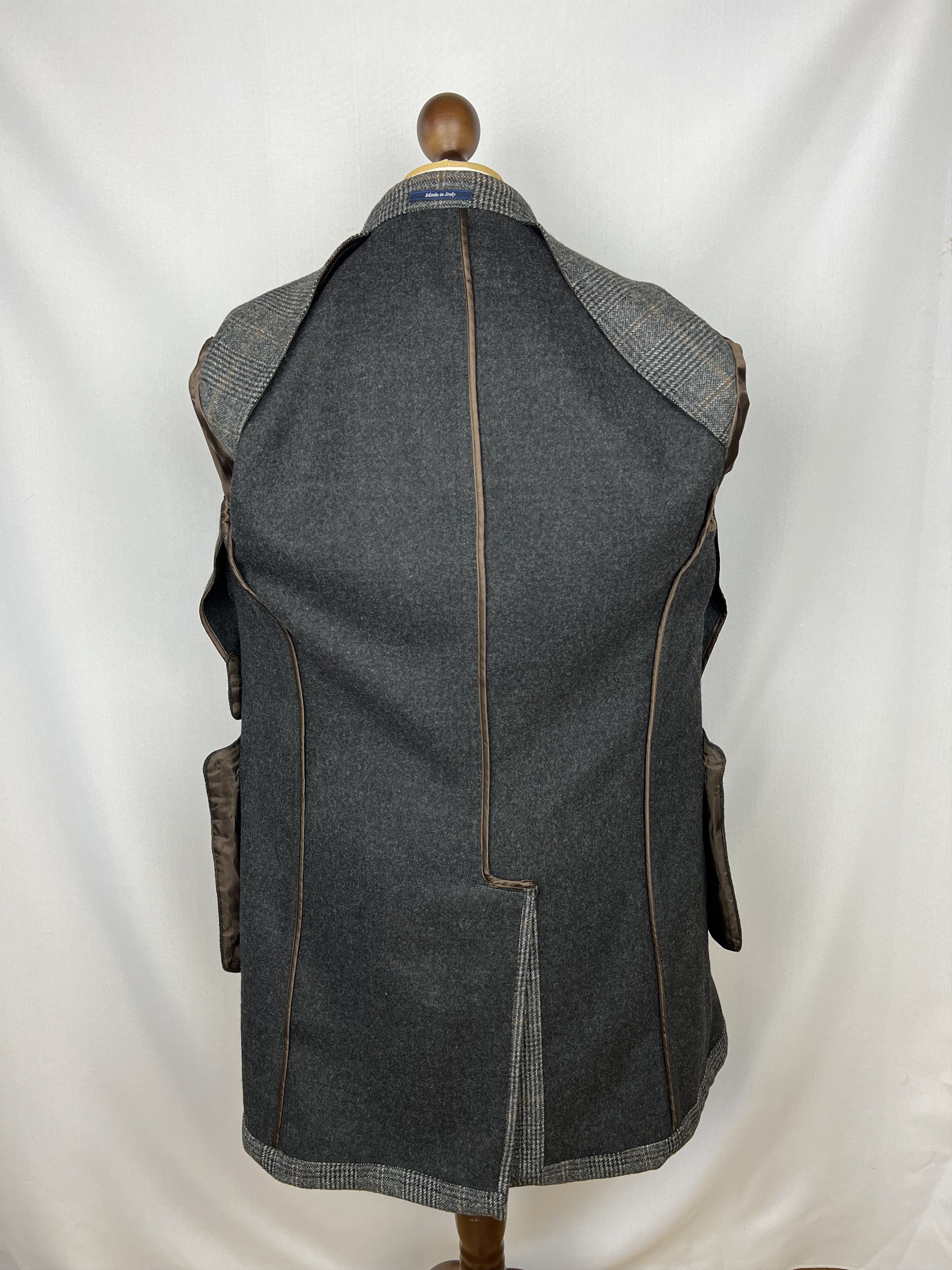 Hackett × Loro Piana 100% Pure Wool Plaid Unlined Single-Breasted Overcoat Size US M / EU 48-50 / 2 - 3 Thumbnail
