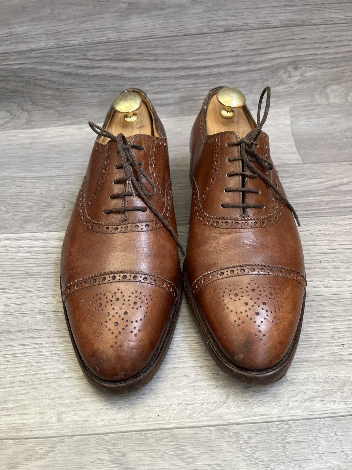 John Lobb John lobb Seymor cap-toe brouges lace up shoes sz 8.5EE Size US 9.5 / EU 42-43 - 5 Thumbnail