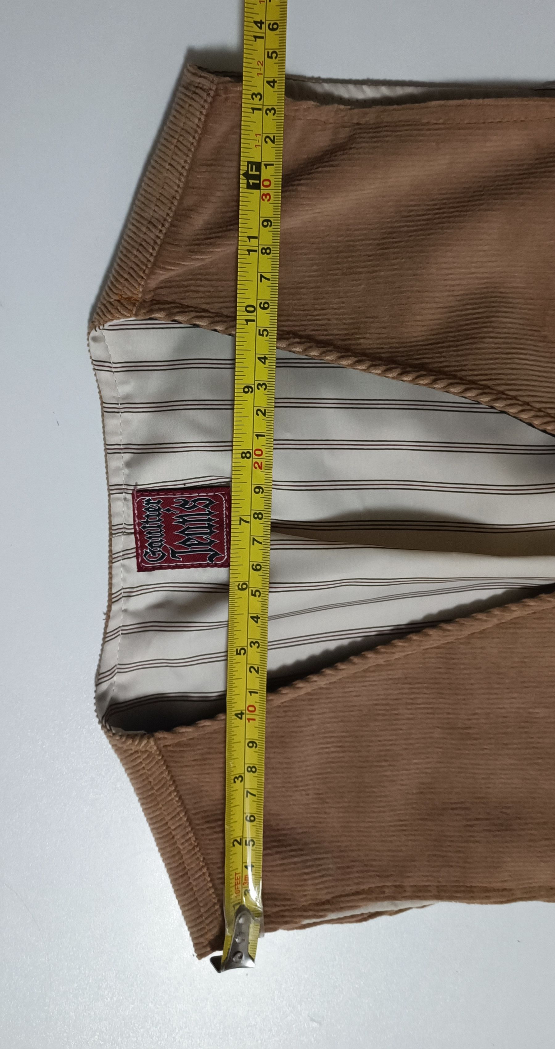 Jean Paul Gaultier 90's - Vest in courdoy and dark gray with stripes Size US S / EU 44-46 / 1 - 15 Thumbnail