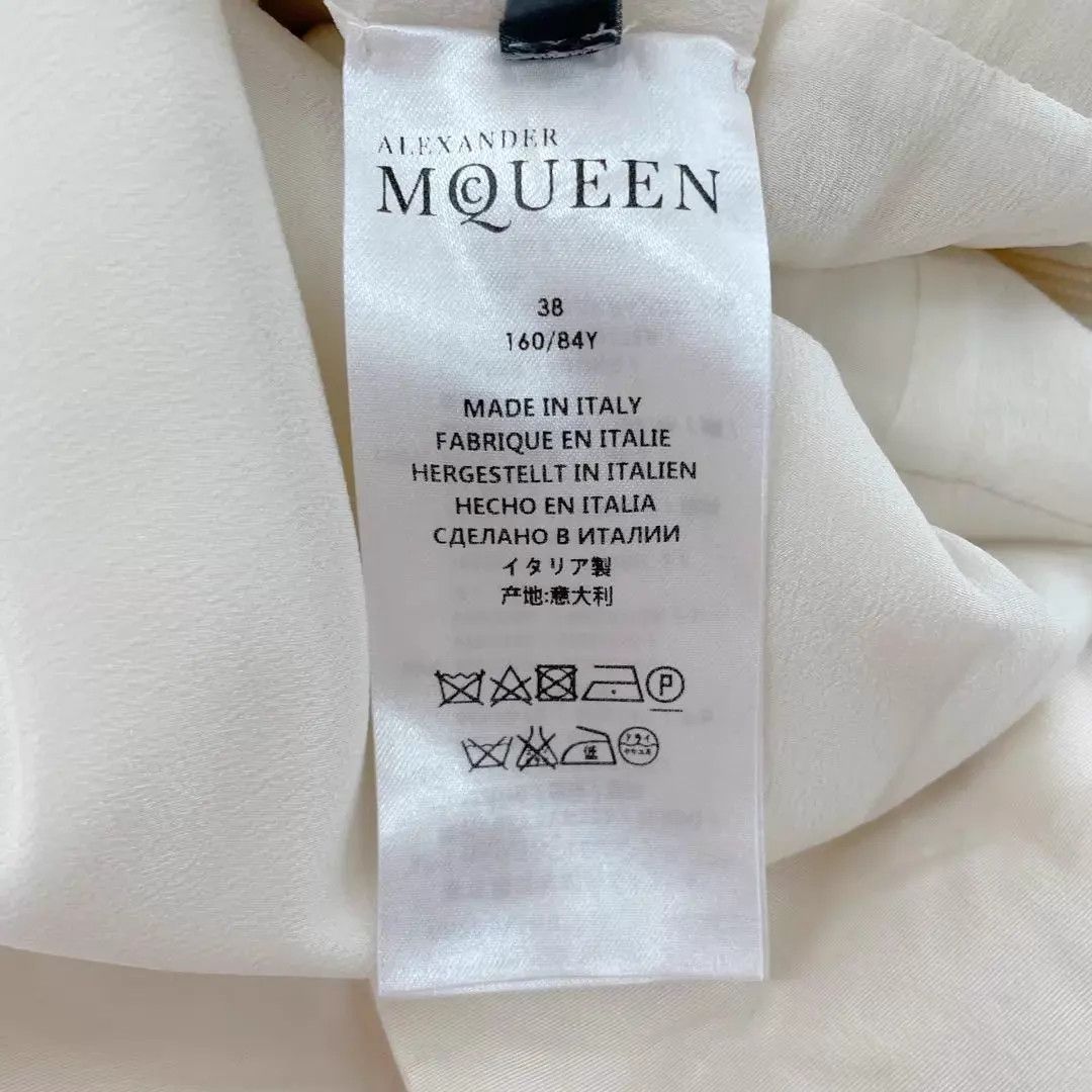 Alexander McQueen Alexander McQueen white waist-cinched dress 38 Size XS / US 0-2 / IT 36-38 - 7 Thumbnail