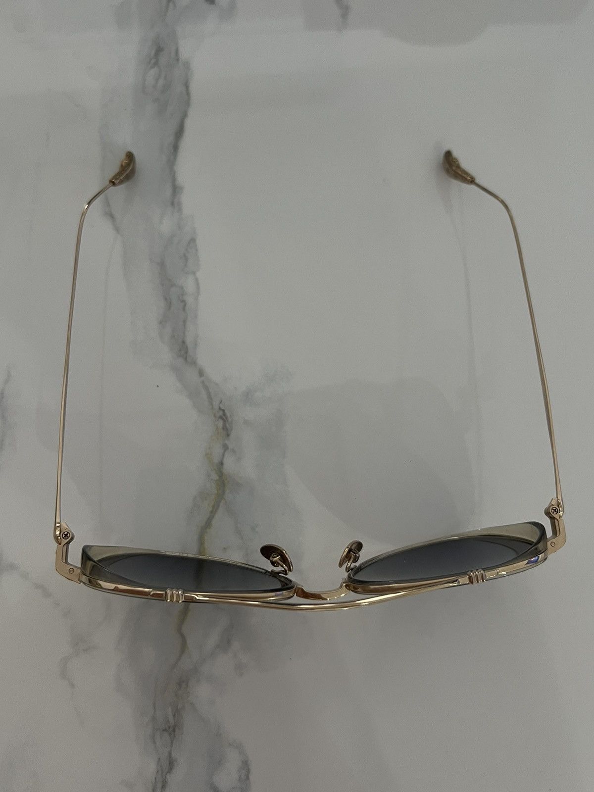Chrome Hearts Chrome Hearts „Whisker Biscuit“ Gold Aviator Glasses Size ONE SIZE - 10 Thumbnail
