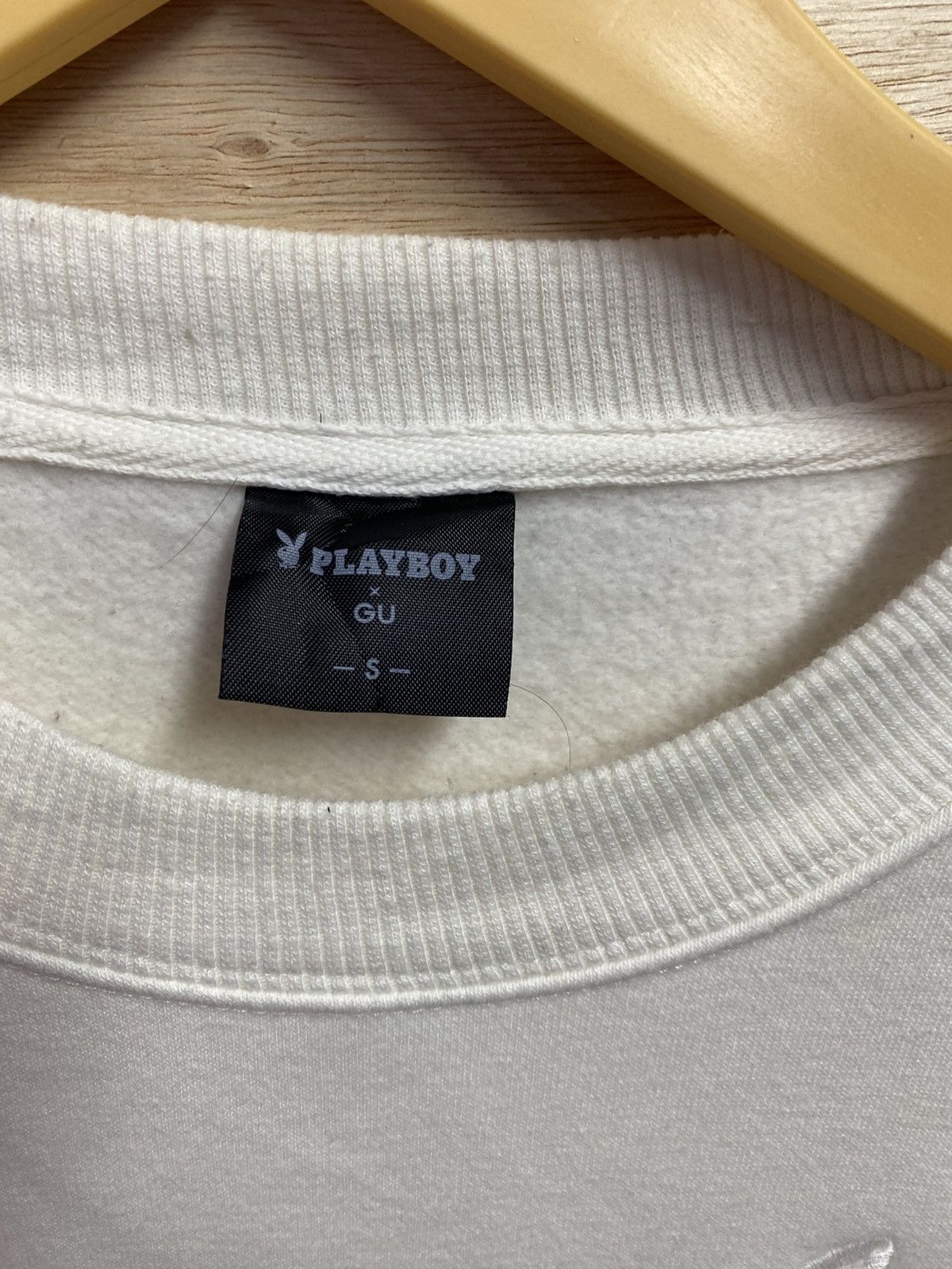 Playboy white Playboy x GU sweatshirt with an embroidered logo Size US XL / EU 56 / 4 - 3 Thumbnail