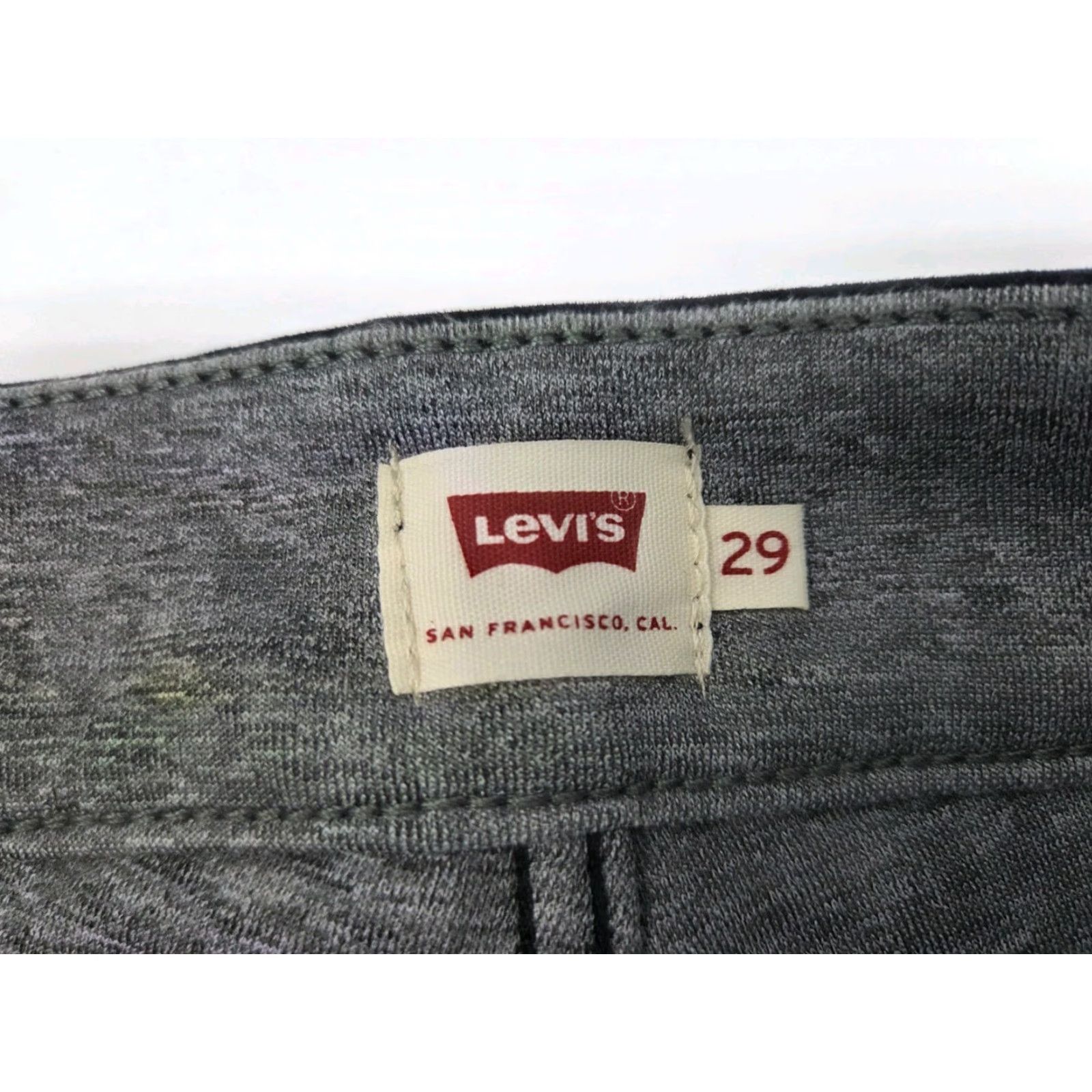 Levi's Levi's New On The Move Womens Skinny Jeans Black 29/28" Denim Zip 511 Slim Pockets Logo Size 29" - 4 Thumbnail