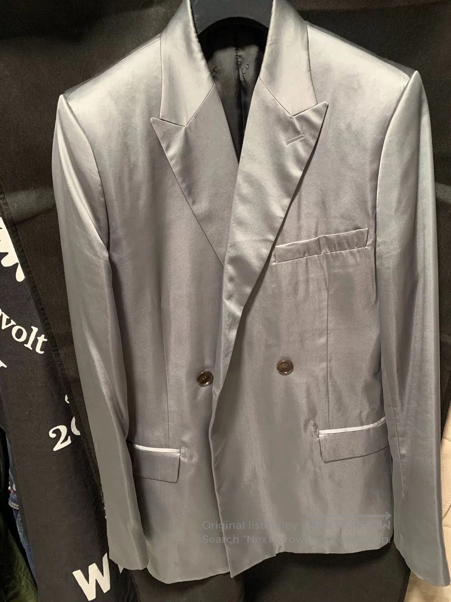 Dior Dior Men Metallic Silver Blazer. Size US S / EU 44-46 / 1 - 2 Thumbnail