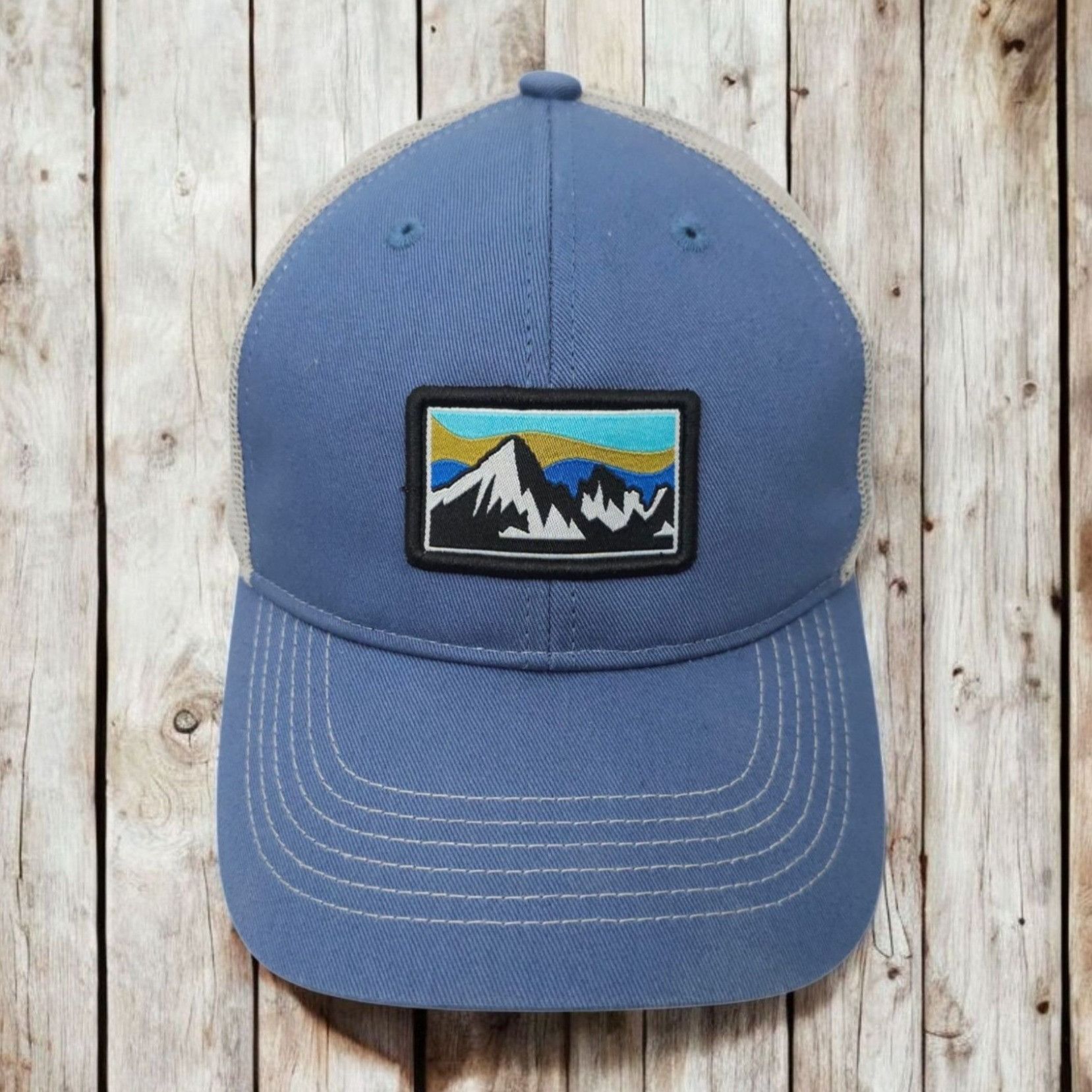 Other Mountains Grand Tetons Embroidered Patch Mesh Snapback Cap Size ONE SIZE - 1 Thumbnail