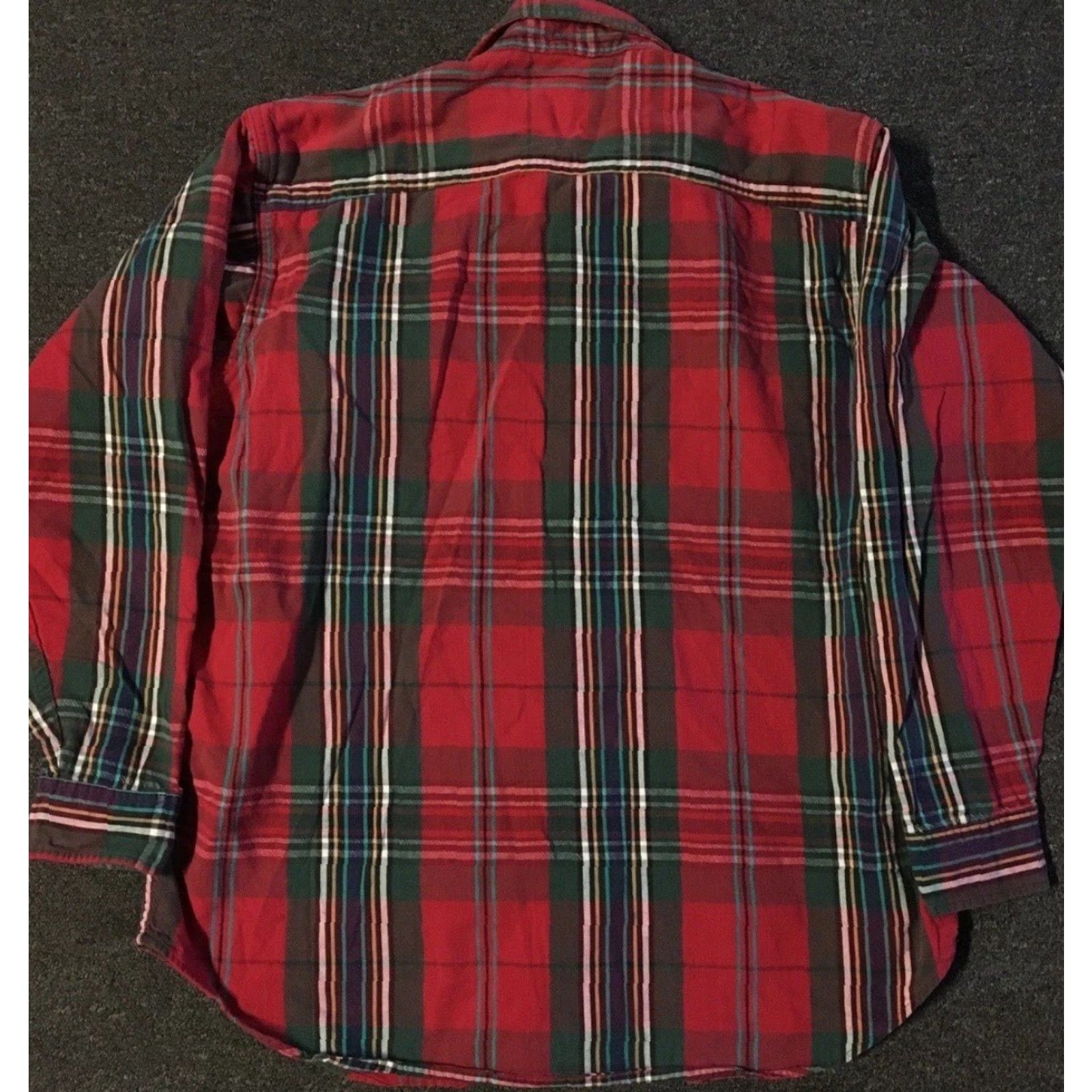 Vintage VINTAGE Woolrich Shirt L USA Plaid Flannel 90s 80s Red Cotton Long Sleeve Button-Up Men Size US L / EU 52-54 / 3 - 2 Thumbnail