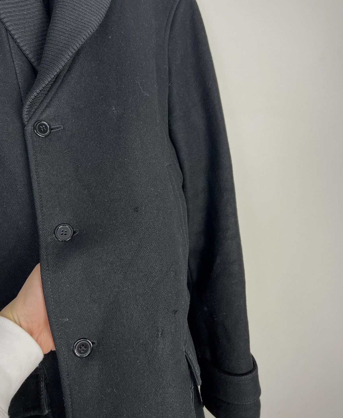 Dolce & Gabbana Dolce & Gabbana Wool Coat Black Size US L / EU 52-54 / 3 - 6 Thumbnail