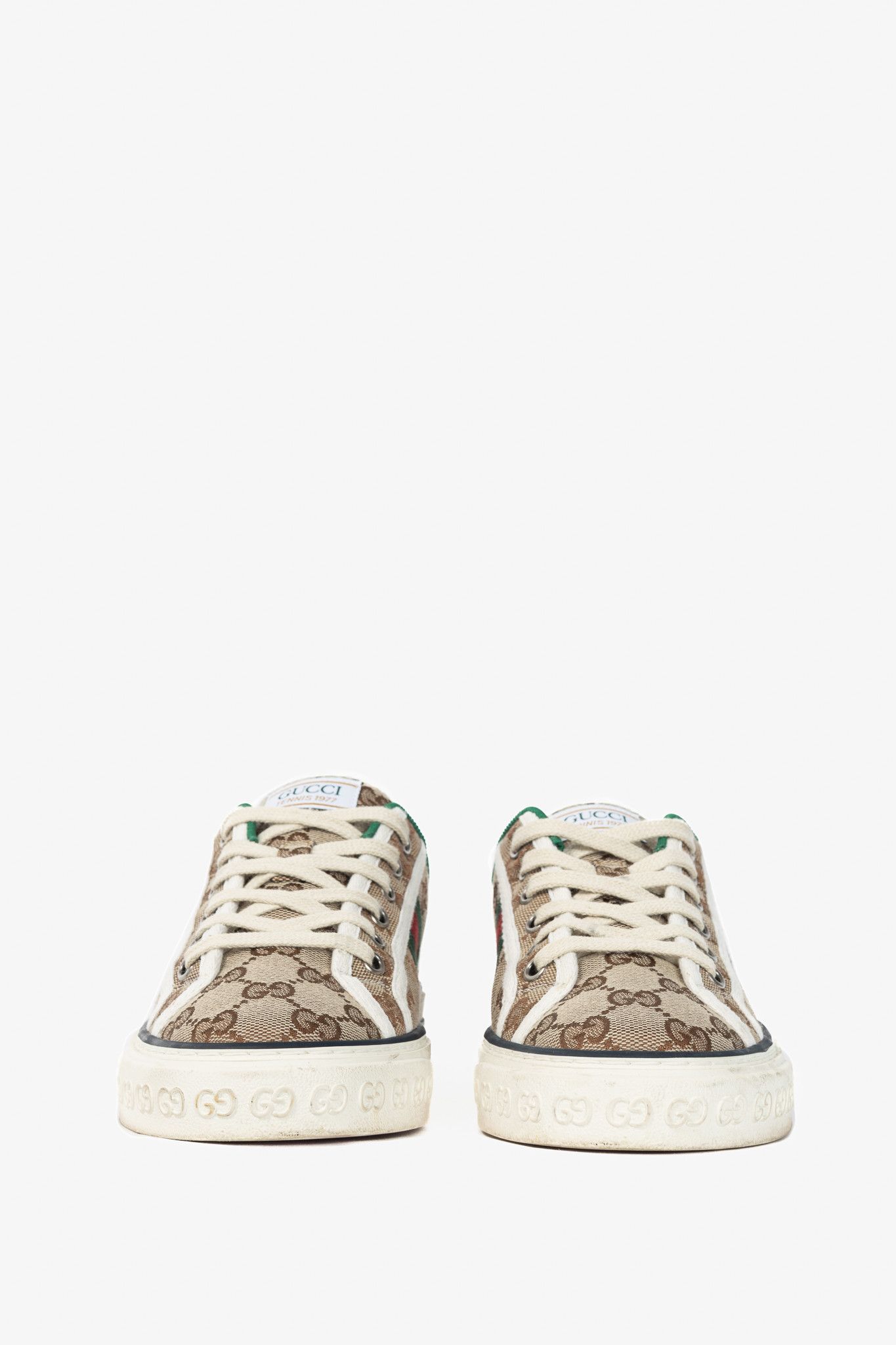 Gucci Gucci Gucci Tennis 1977 Original GG Canvas Sneakers Size US 6.5 / IT 36.5 - 2 Thumbnail