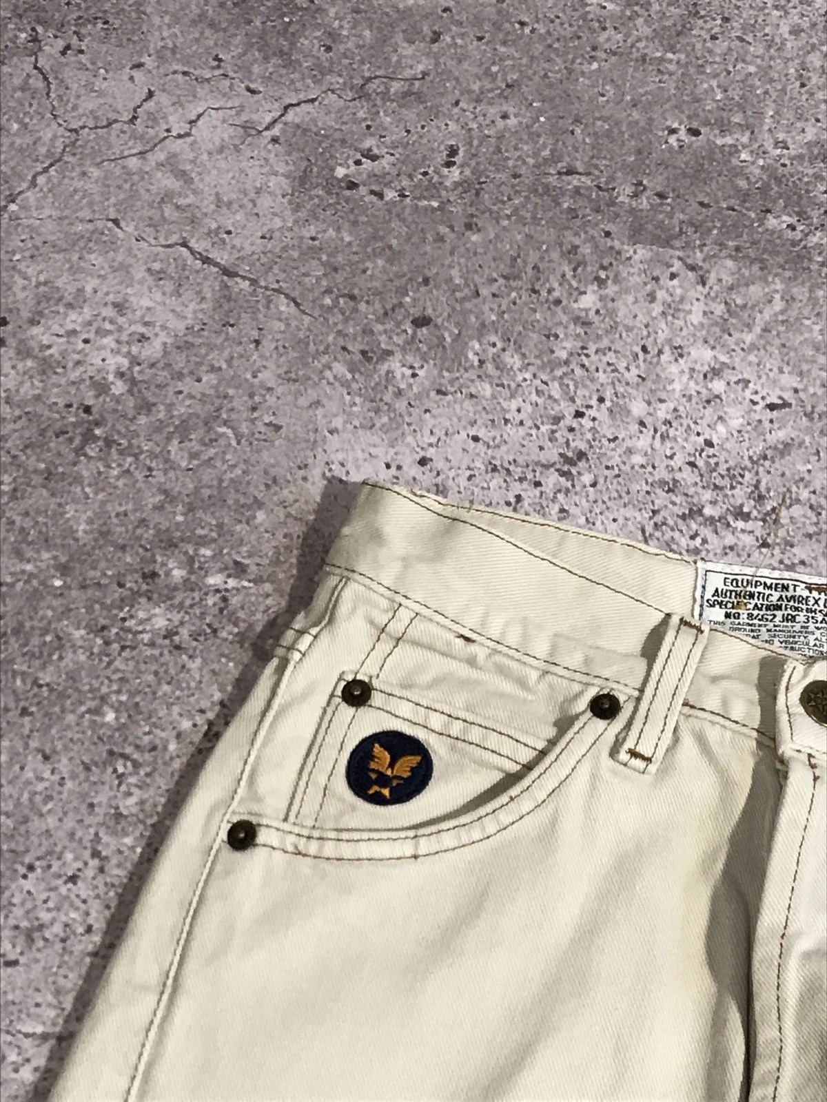 Avirex Vintage 90s Avirex Denim Jeans Embroiled Logo Belge 26 Size US 26 / EU 42 - 6 Thumbnail