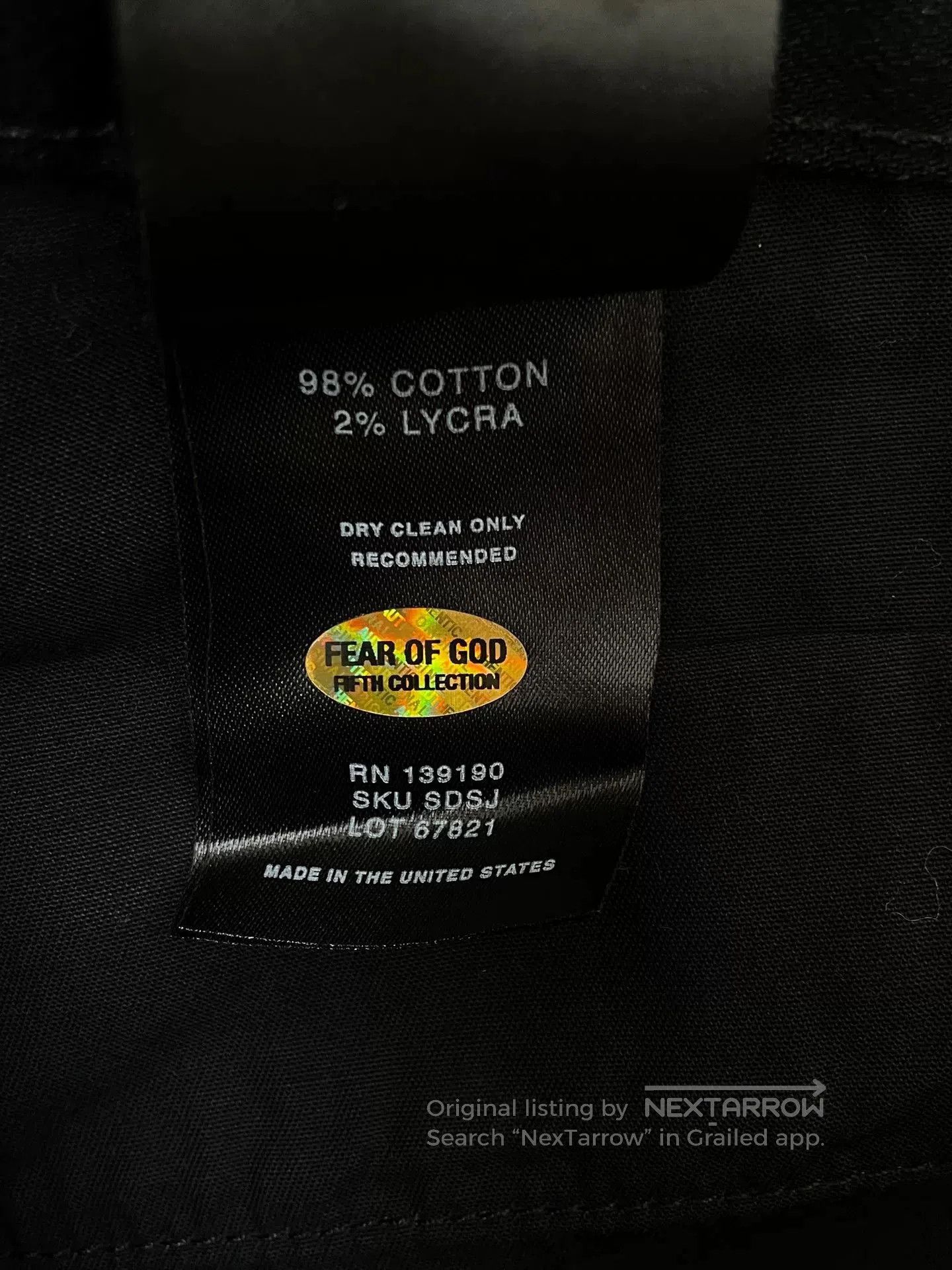 Fear of God Fear of God Straight. Size US 31 - 5 Thumbnail