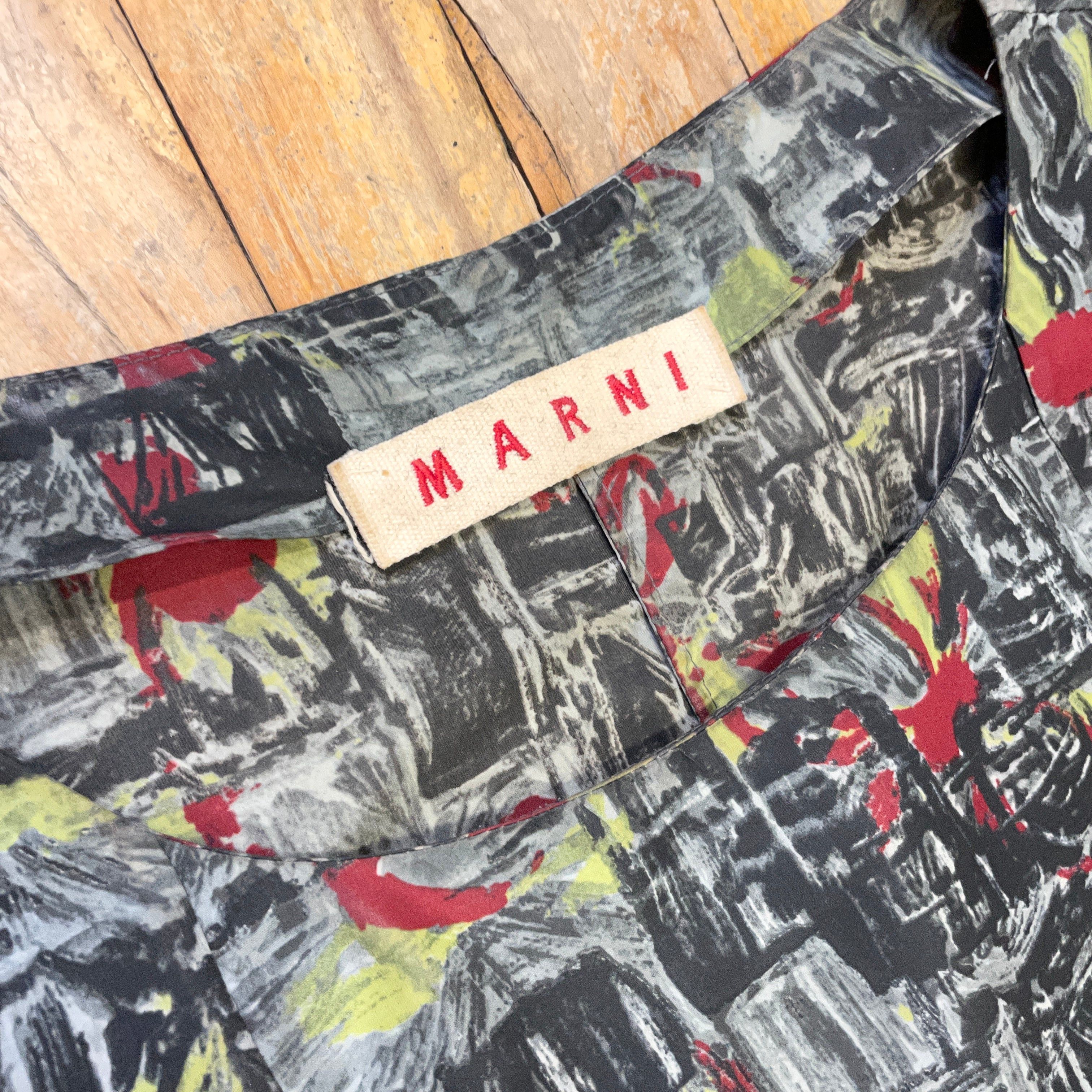 Marni Marni Vintage Designer Cotton Printed Dress Made In Italy Size M Size M / US 6-8 / IT 42-44 - 6 Thumbnail