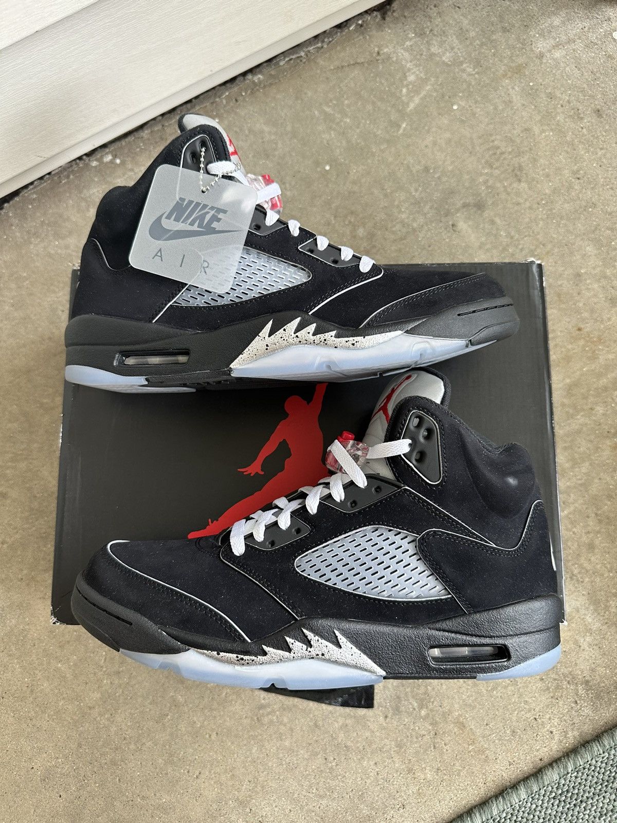 Pre-owned Jordan Brand Air Jordan 5 Retro Og Black Metallic Reimagined Size 11 Shoes