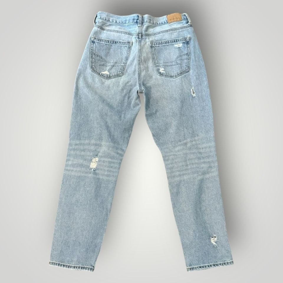 American Eagle Outfitters American Eagle Women's Distress Mom Jeans 4 Short Size 27" / US 4 / IT 40 - 5 Thumbnail