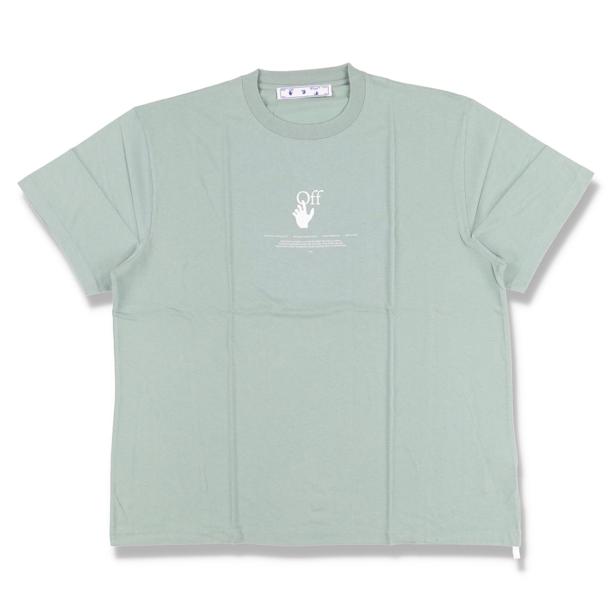 Off-White Jade Green Graff Logo Oversized T-Shirt Size XXS / US 00 / IT 34 - 5 Thumbnail
