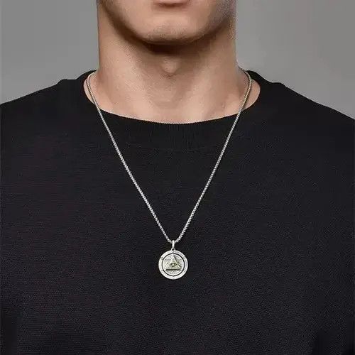 Jewelry × Vintage Eye of Horus Necklace Evil Eye Pendant Size ONE SIZE - 3 Thumbnail