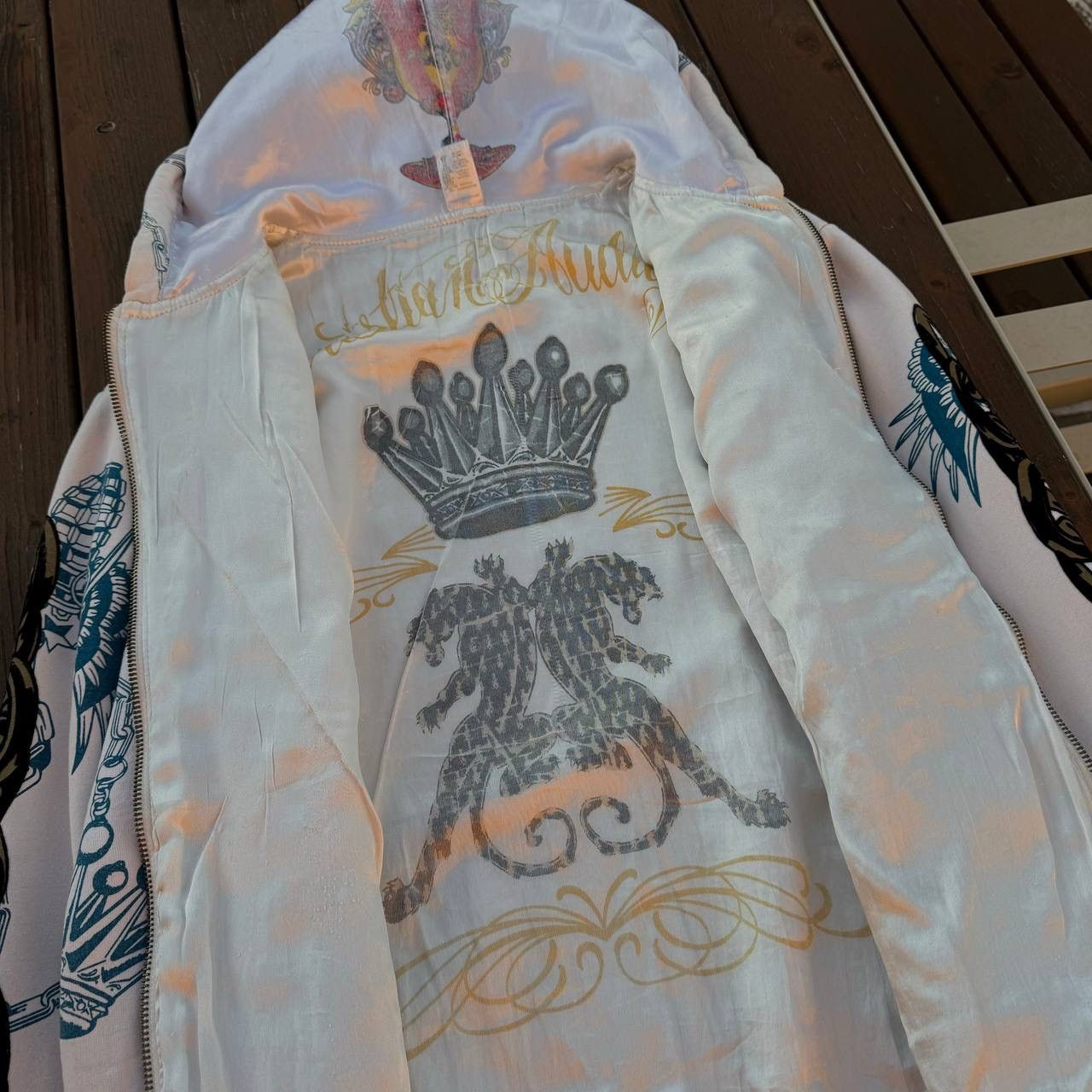 Christian Audigier × Ed Hardy Christian Audigier Ed Hardy Zip-Up Hoodie Size US M / EU 48-50 / 2 - 8 Thumbnail