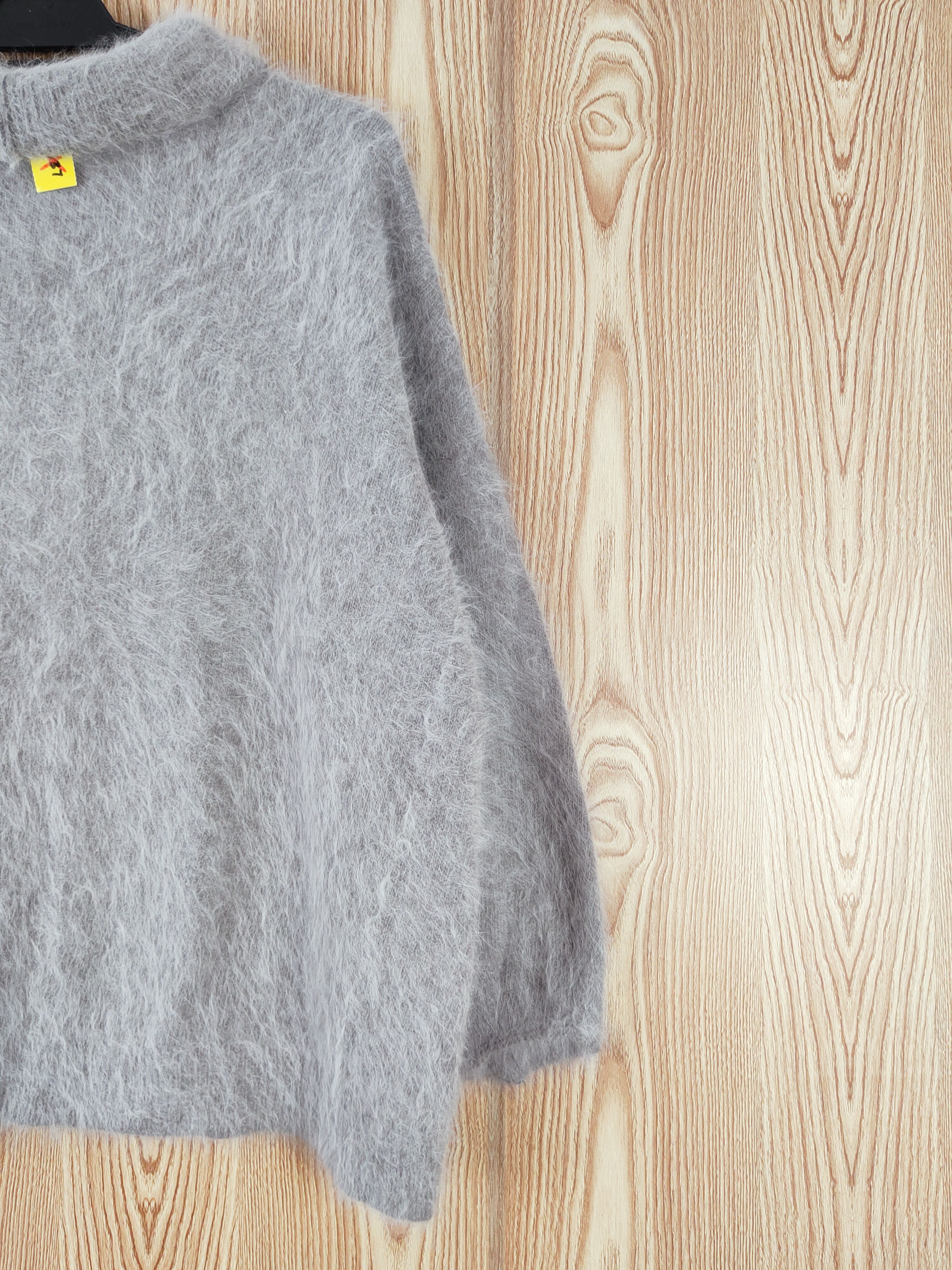 Japanese Brand Japan Gray Shag Shaggy Fur Mohair Knitwear #W770 Size US L / EU 52-54 / 3 - 9 Thumbnail