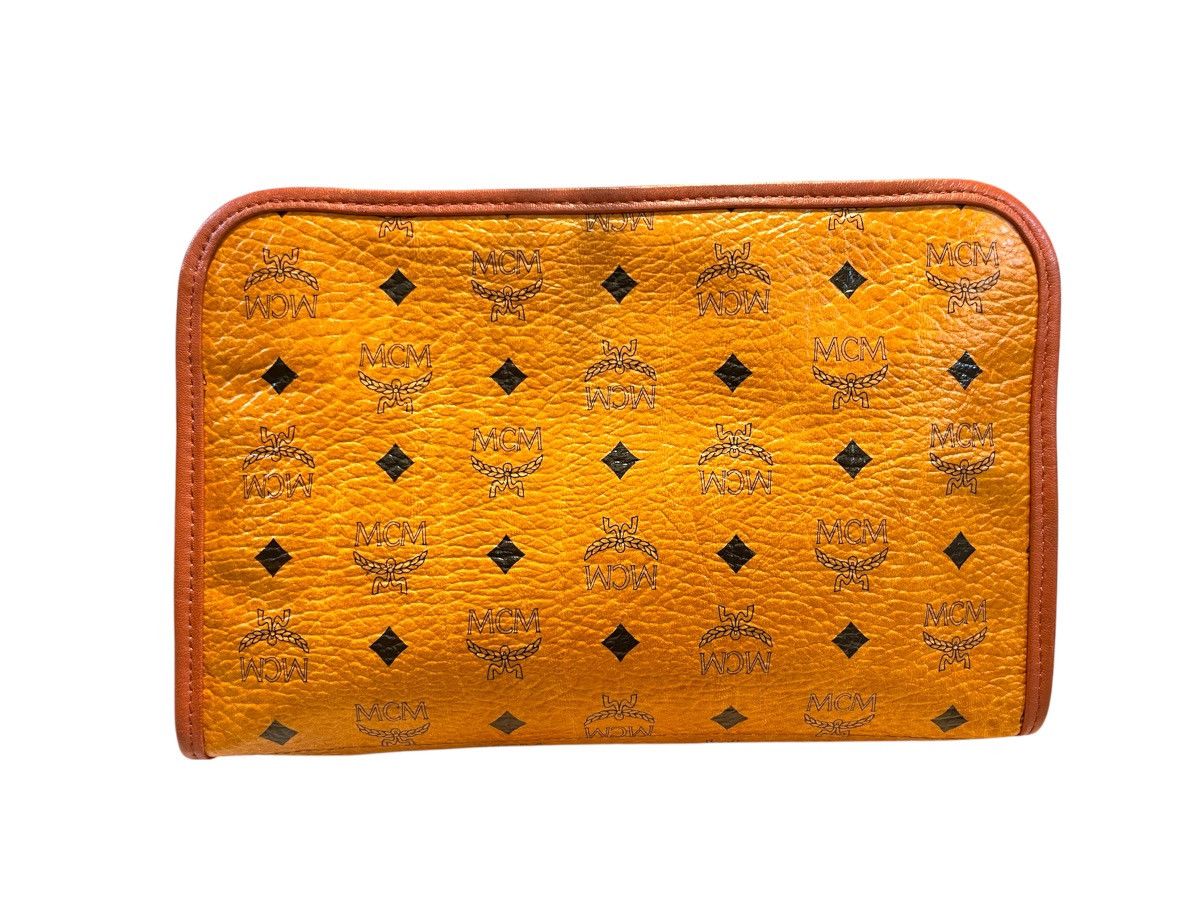 MCM MCM Monogram Visetos Leather Travel Pouch Bag Size ONE SIZE - 2 Thumbnail