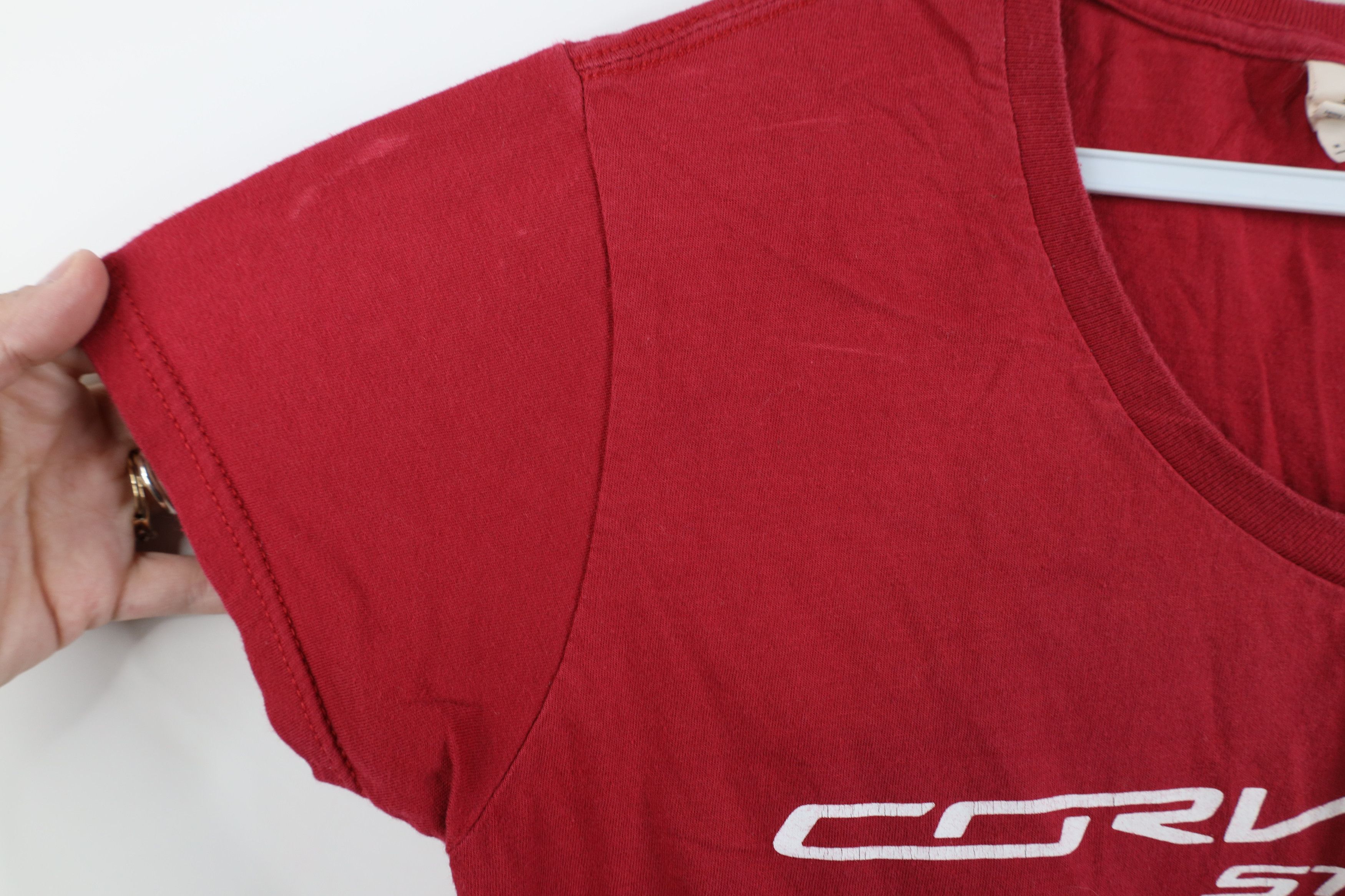 Vintage Vintage Y2K Spell Corvette Stingray Racing V-Neck T-Shirt Size M / US 6-8 / IT 42-44 - 8 Thumbnail