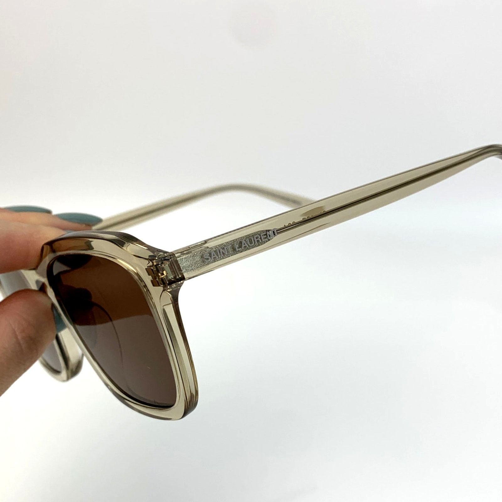 Yves Saint Laurent NEW YSL Sunglasses SL457 004 Yellow Brown Unisex Authentic Size ONE SIZE - 4 Thumbnail