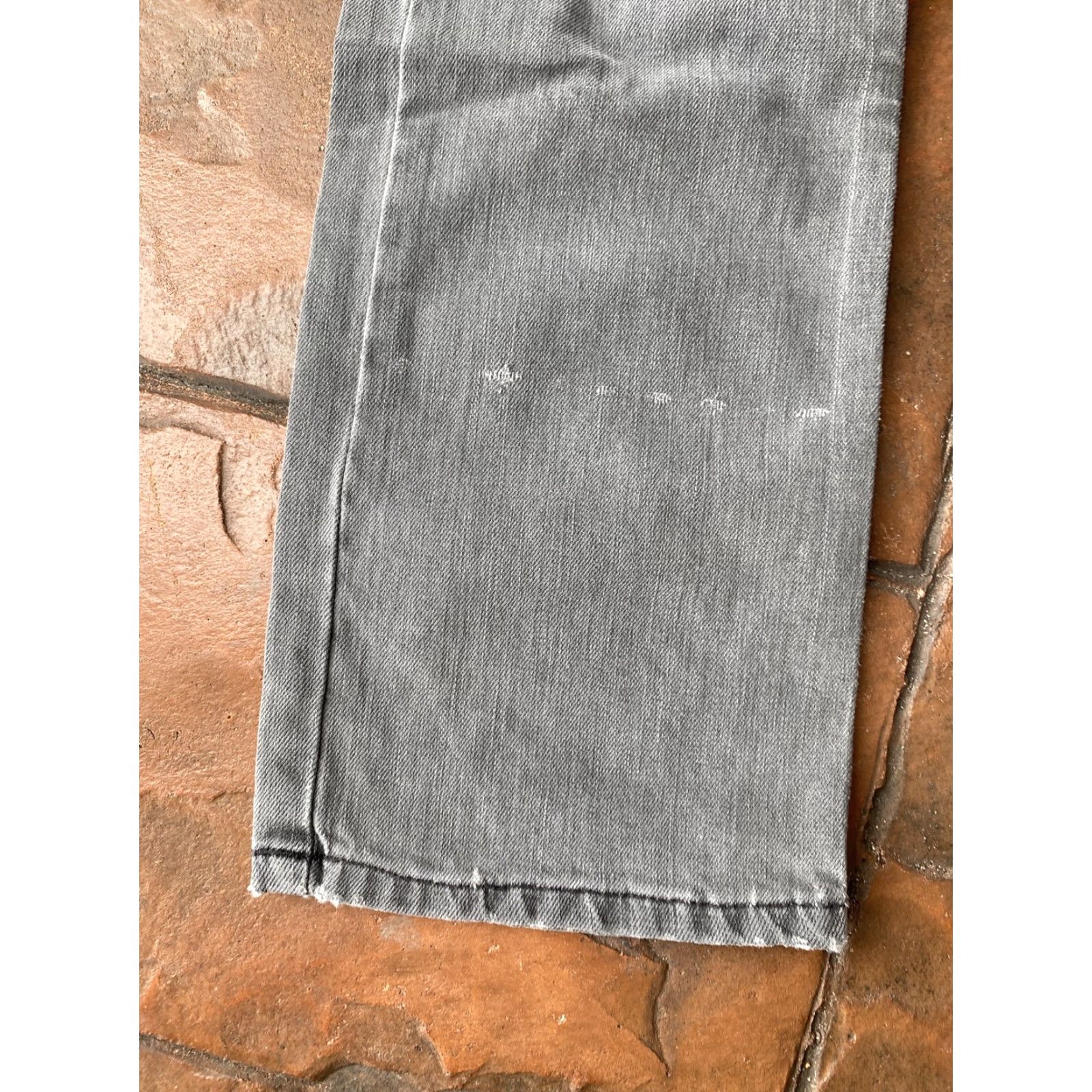 Nudie Jeans Nudie Jeans Slim Jim Denim Jeans Grey Black Men’s 29x32 Slim Straight Denim Jeans Mens 29 Gray Regular 31 Inseam City Vintage No Size US 29 - 6 Thumbnail