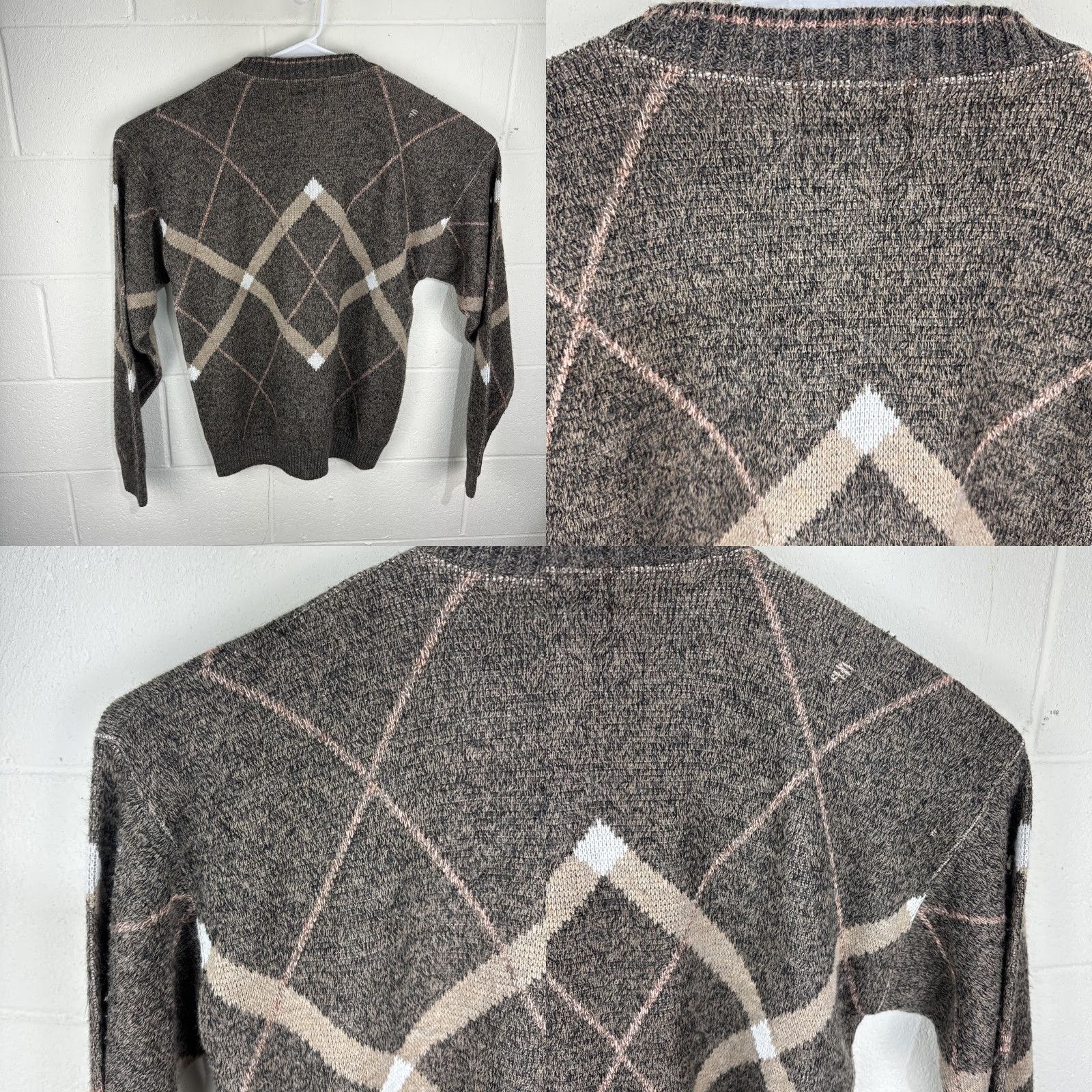 London Fog VINTAGE London Fog Sweater Mens XL Brown Knit Pullover Geometric 90s Lounge Casual Travel Heavyweight Wool Acrylic Crew Neck Long Sleeve Logo Cropped? Size US XL / EU 56 / 4 - 9 Thumbnail