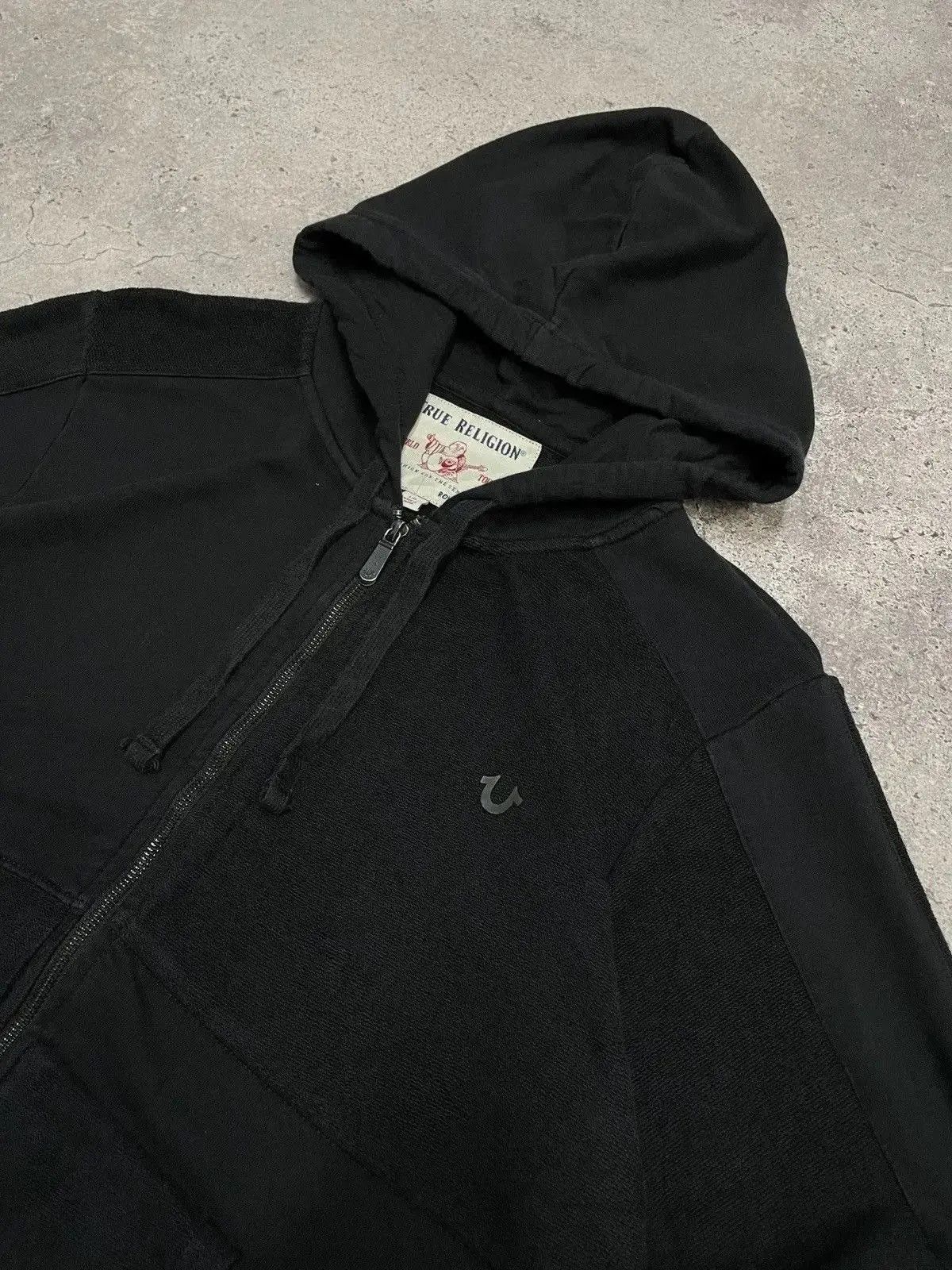 Japanese Brand × True Religion Vintage True Religion Y2K Avantgarde Zip Hoodie Size US L / EU 52-54 / 3 - 8 Thumbnail