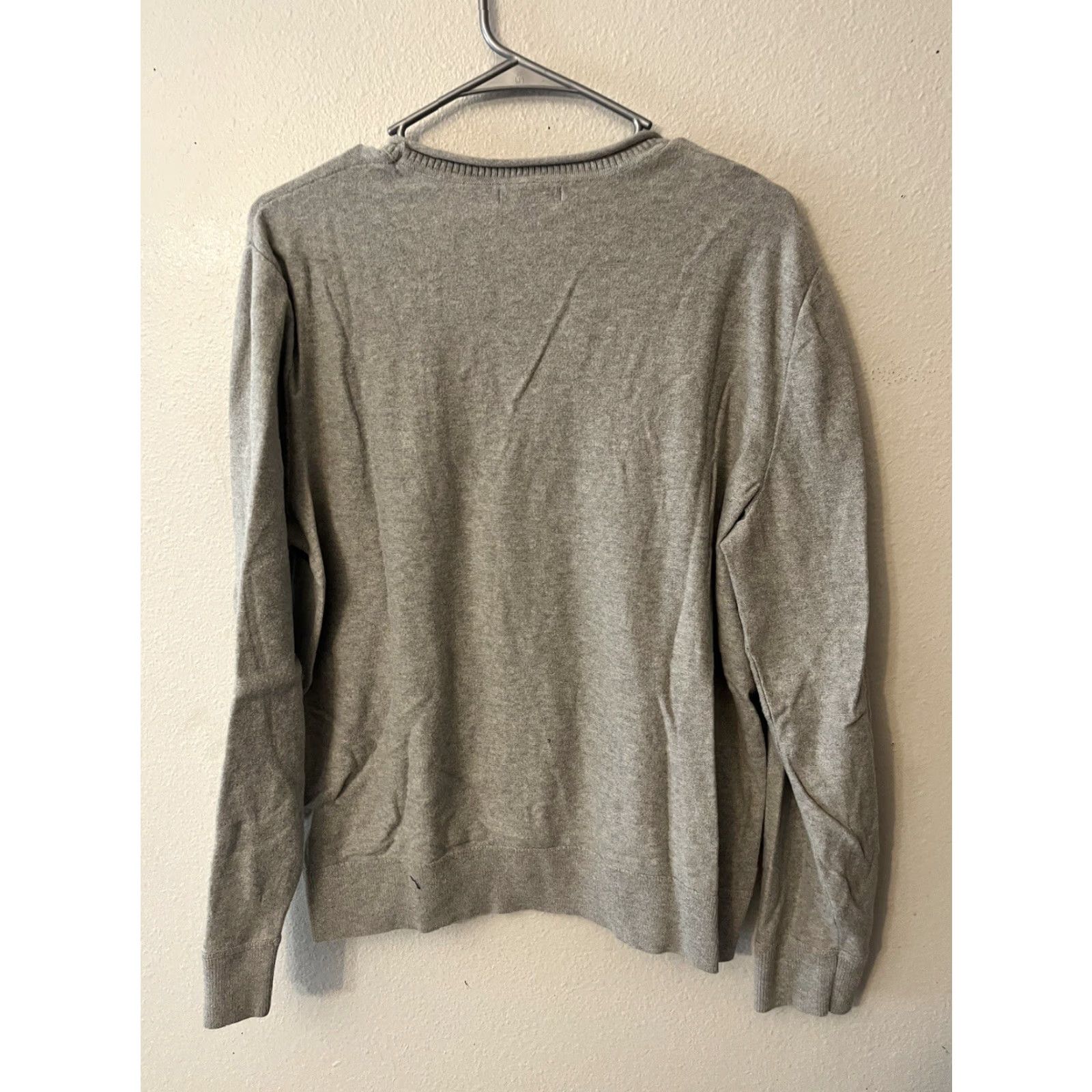 Gap Gap Mens Sweater Knit Gray Stripe Crew Neck Large Pullover Regular Thermal Casual, Travel, Workwear, Outdoor, Preppy - Vintage? No Size US L / EU 52-54 / 3 - 3 Thumbnail