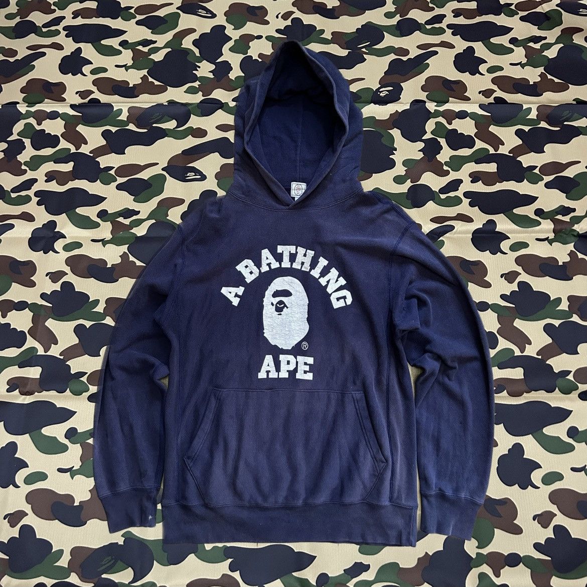 Bape College Pullover Hoodie Size US M / EU 48-50 / 2 - 1 Thumbnail