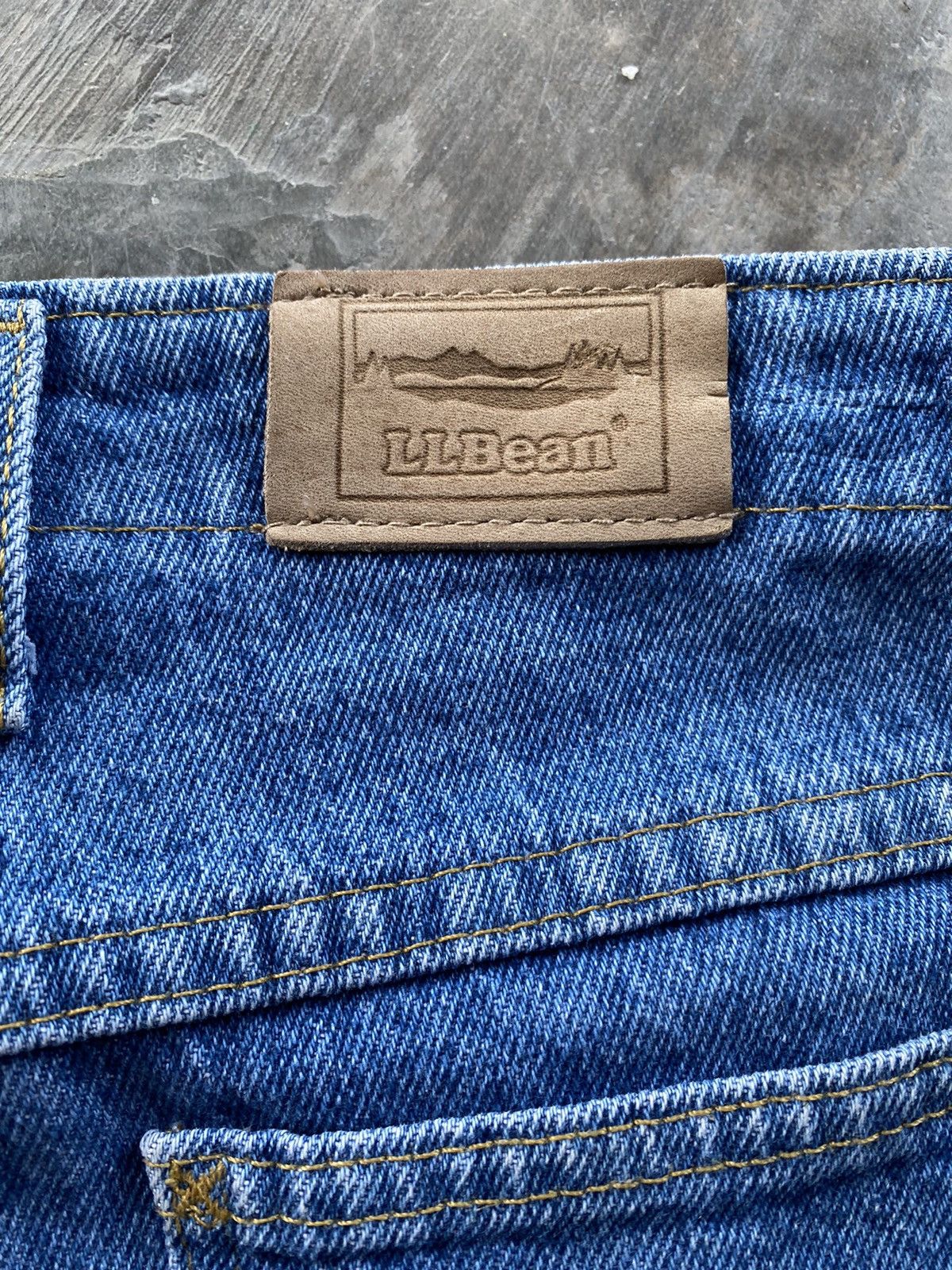 L.L. Bean × Vintage Vintage L.L.Bean Distressed Dirty Ballon Jeans Size US 31 - 19 Thumbnail