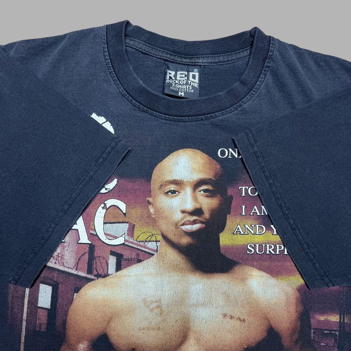 Rap Tees × Vintage Vtg 2000s Tupac Shakur 2Pac Rap Tee Double Sided Graphic Tee Size US M / EU 48-50 / 2 - 3 Thumbnail