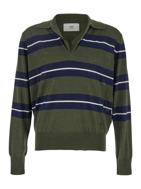 AMI AMI Men Tops HPL376KN00793765 Green Size US L / EU 52-54 / 3 - 1 Thumbnail