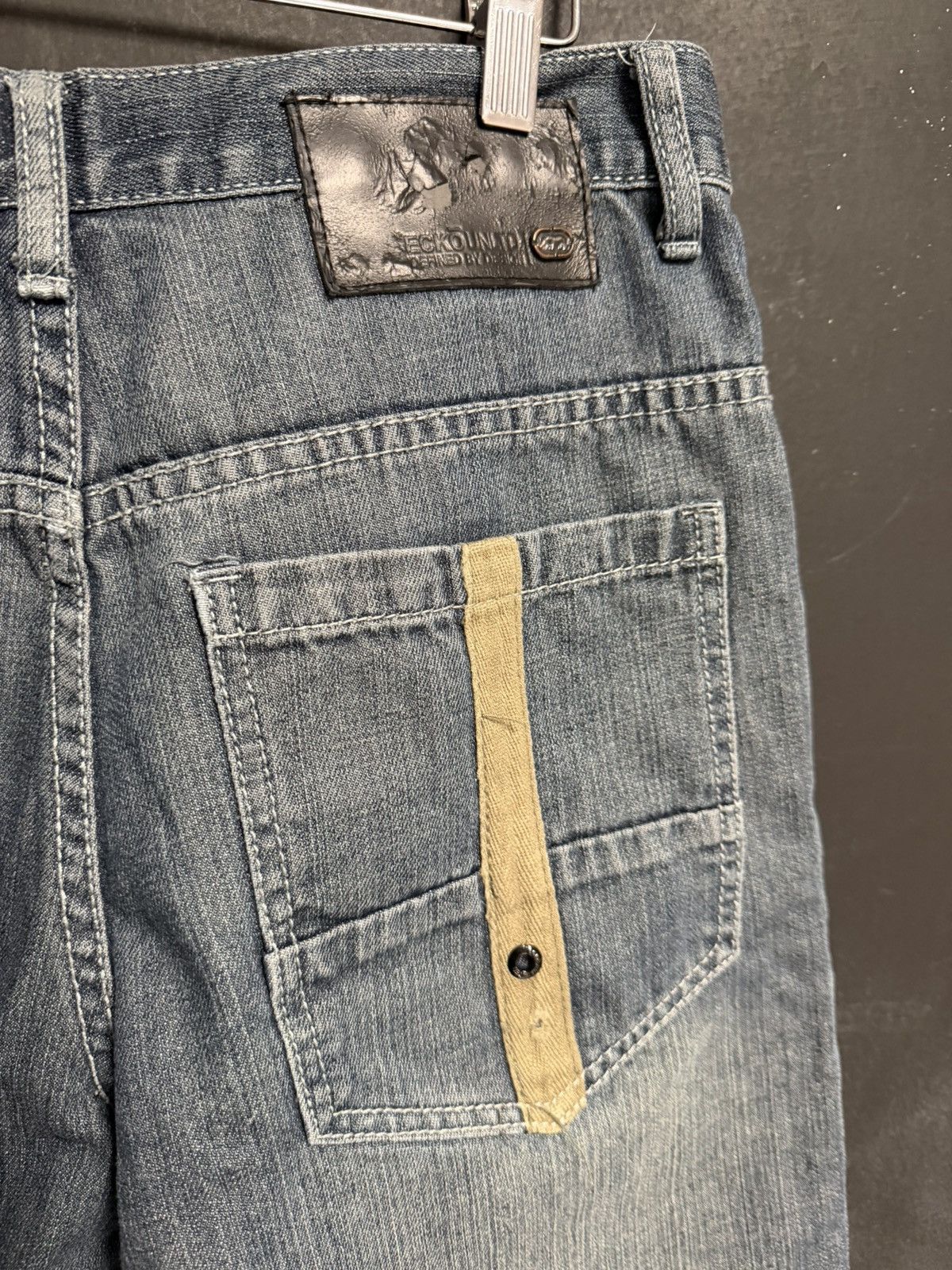 Ecko Unltd. Vintage Y2K Ecko Untld. Faded Jean Shorts Jorts 90s Size US 30 / EU 46 - 6 Thumbnail