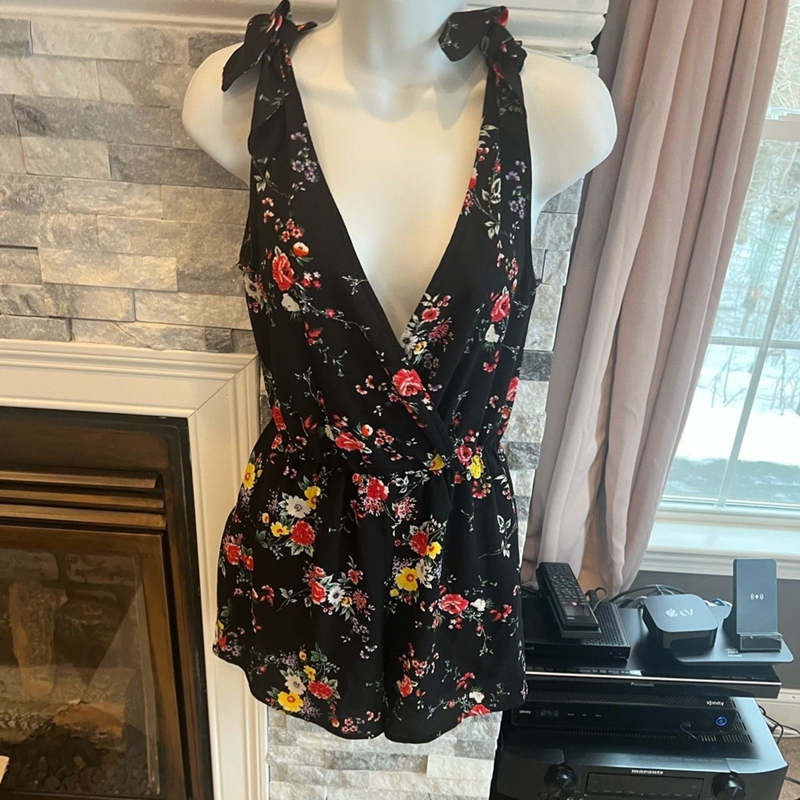 & Other Stories Trixxi Floral Meadow Romper – Women’s Size XS Size 26" / US 2 / IT 38 - 7 Thumbnail