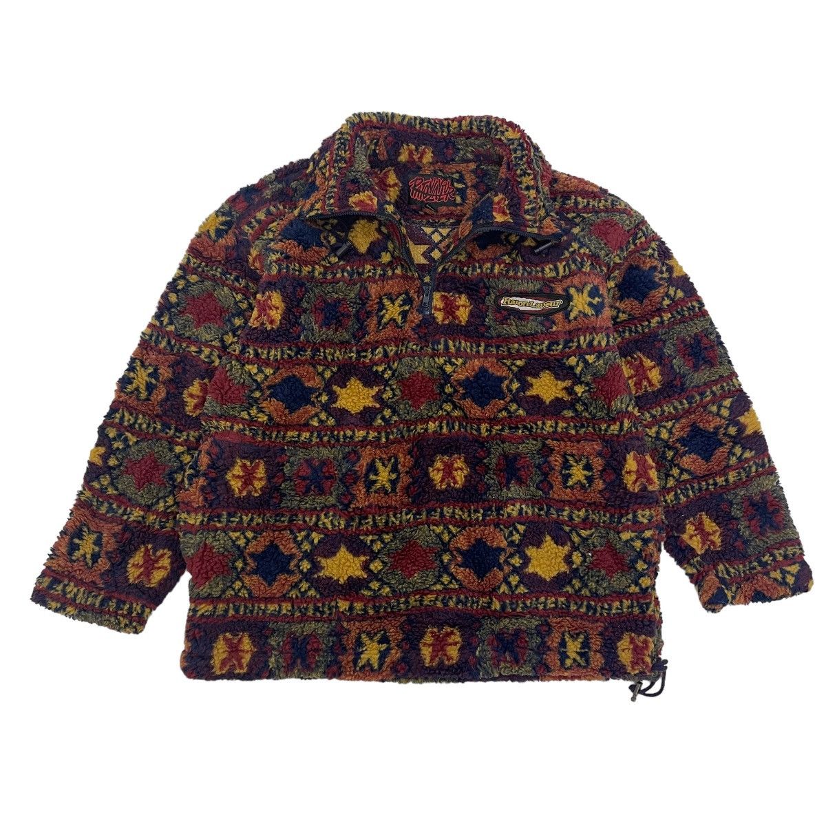 Art Comes First ⚡️Vintage Ratonlaveur Printed Sherpa Fleece Half Zip Sweater Size US L / EU 52-54 / 3 - 1 Thumbnail