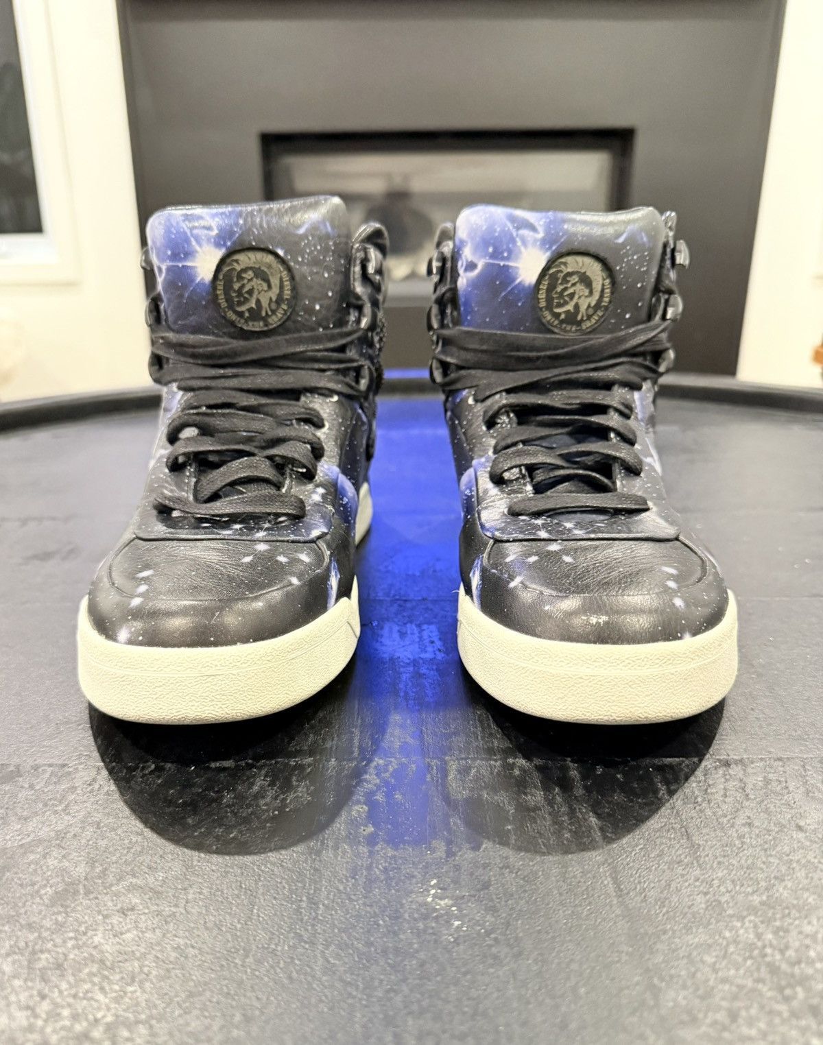 Diesel Limited Edition Diesel Onice Galaxy Blue/Black High Tops 9 Size US 9 / EU 42 - 7 Thumbnail