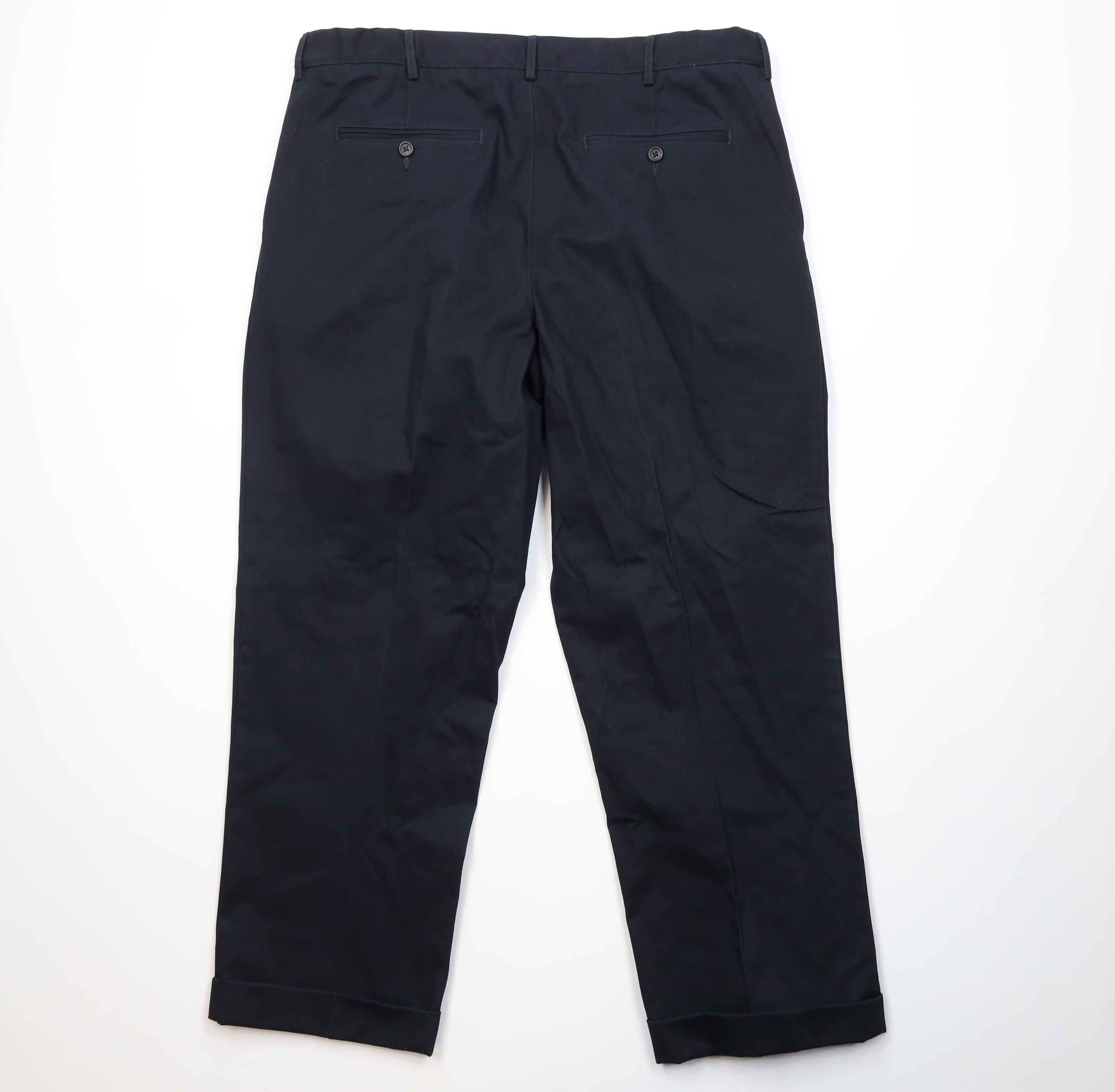 Lands' End Vintage Lands End Cotton Wide Leg Chino Pants Blue Size US 38 / EU 54 - 9 Thumbnail
