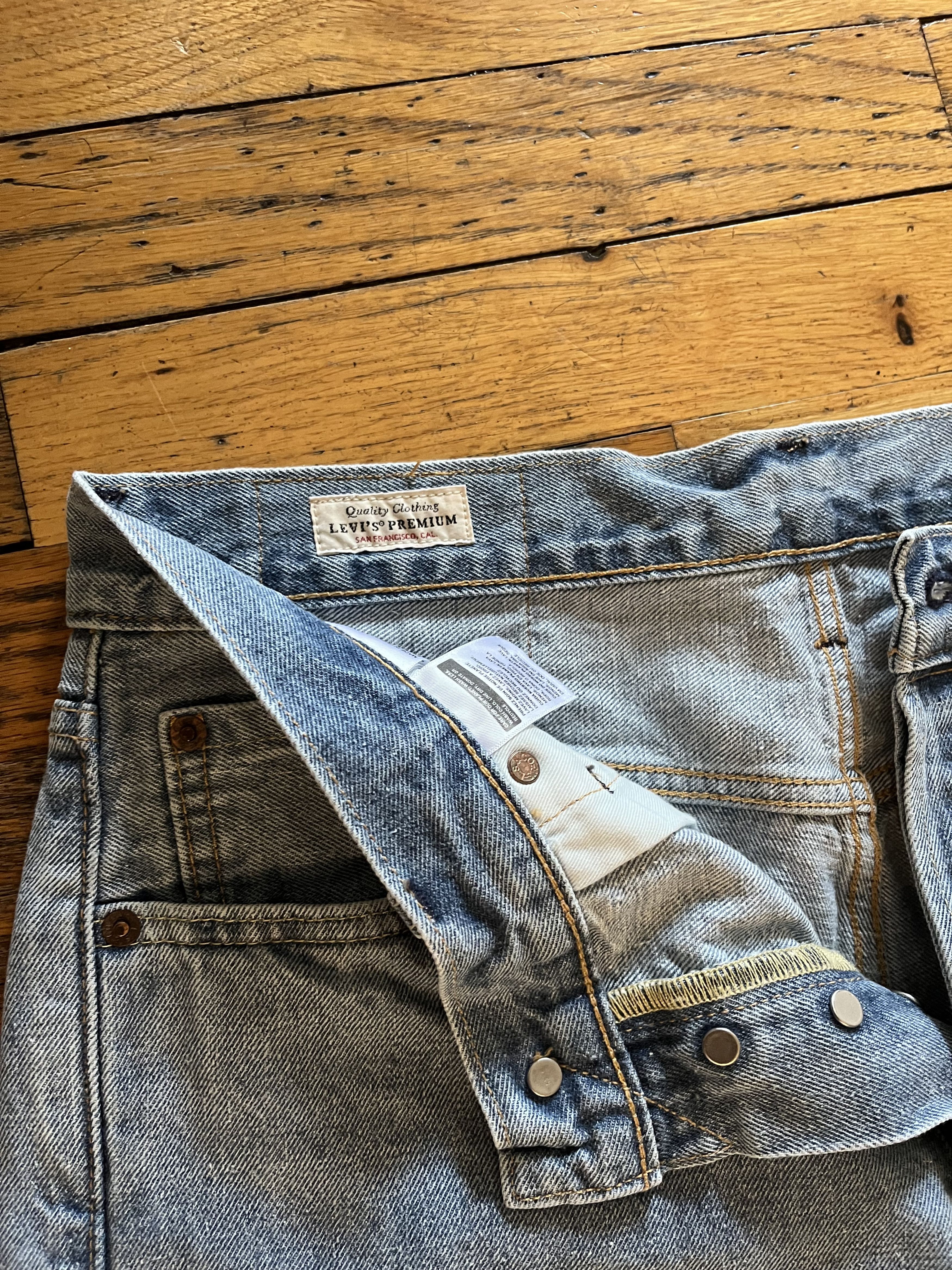 Levi's Levi's Premium light wash selvedge 501 jeans BNWOT 31x30 Size US 32 / EU 48 - 5 Thumbnail