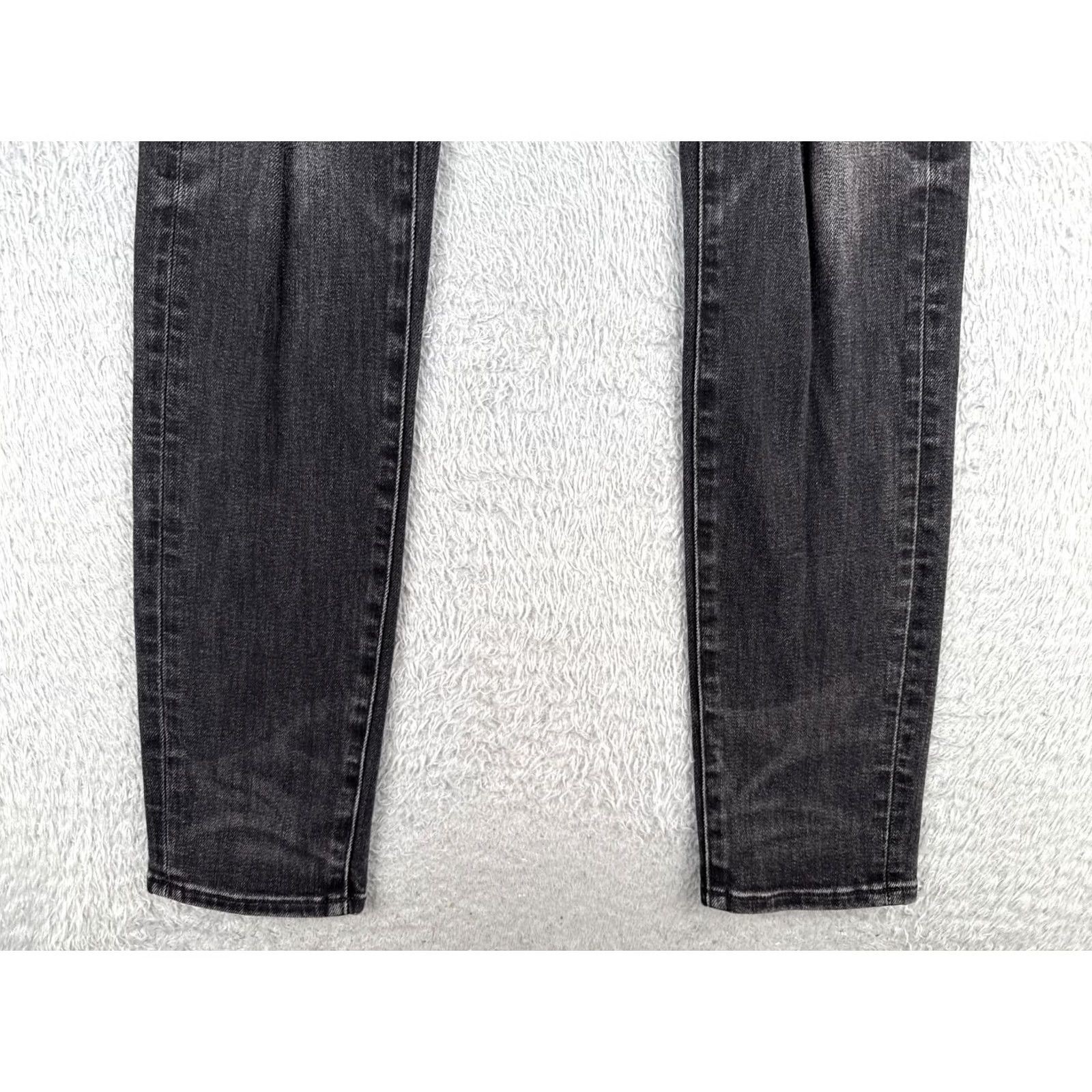 American Eagle Outfitters American Eagle Outfitters Jeans Womens 28 Black Distressed Skinny Airflex Plus 28x34 Jeans Size 28" / US 6 / IT 42 - 2 Thumbnail