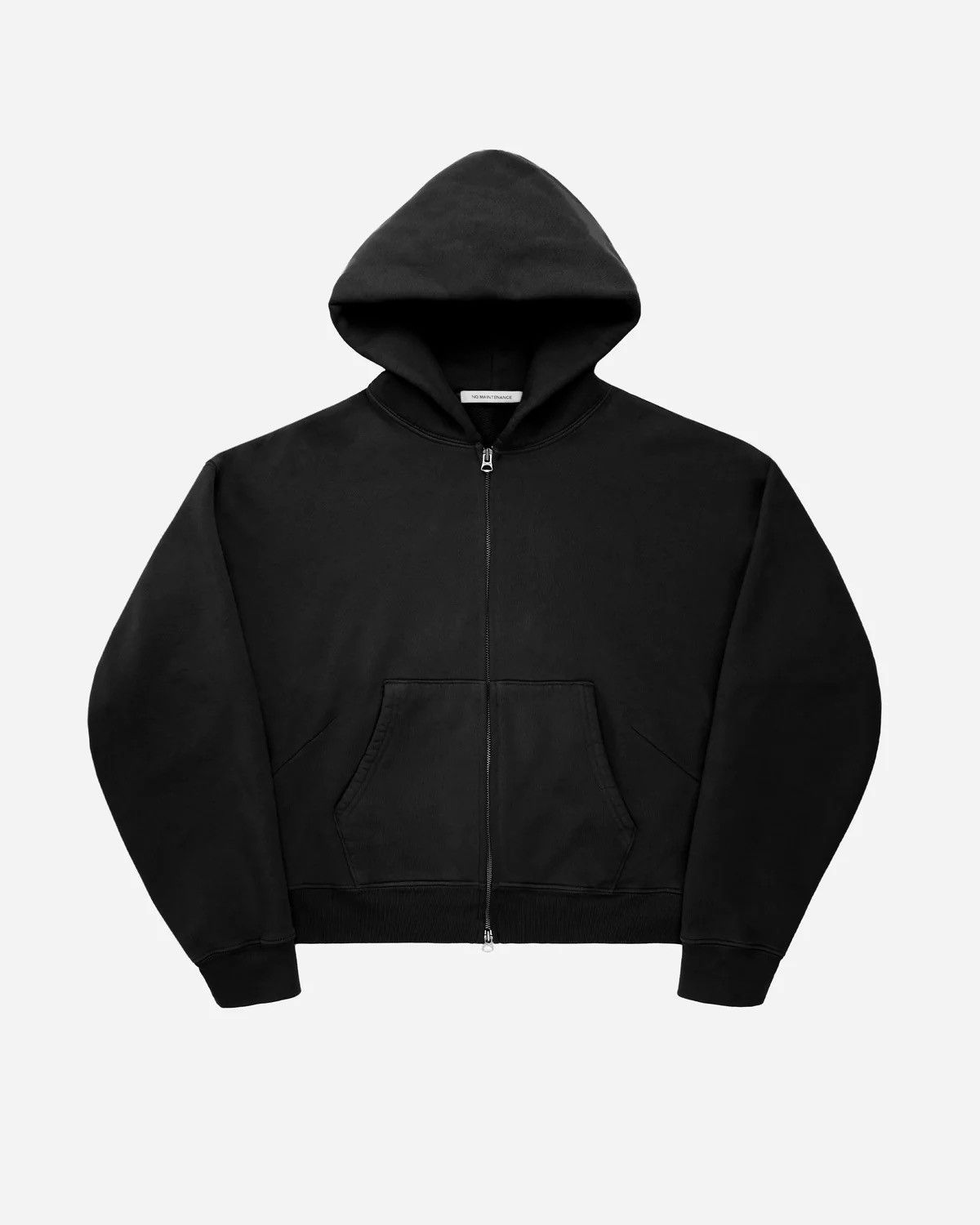 No Maintenance No Maintenance Darted Zip Hoodie Black Small | Grailed