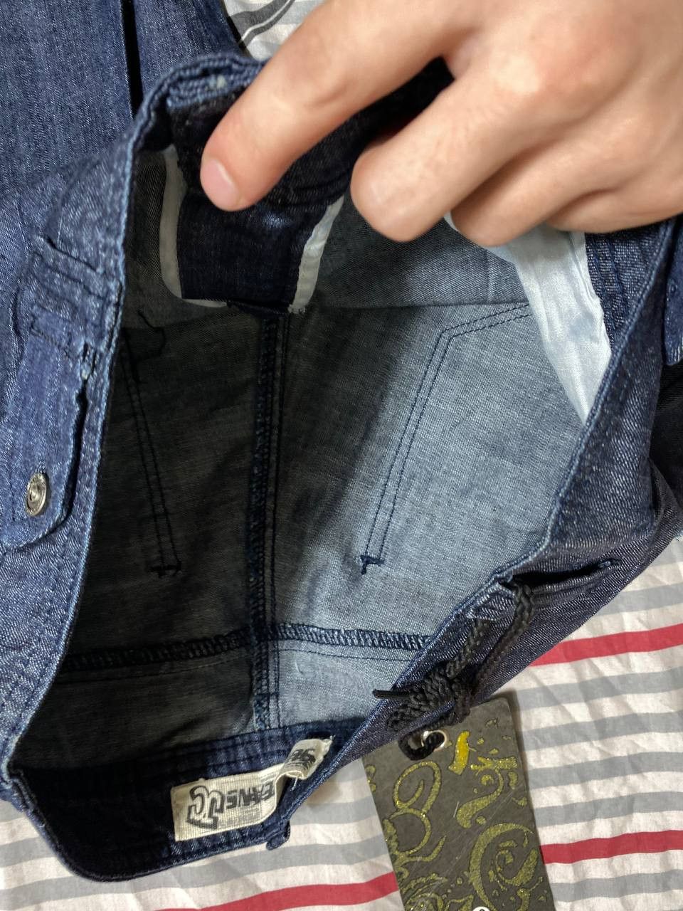 Japanese Brand Crazy Crash Dirty Baggy Faded Jean Japan Avant Garde Style Size US 29 - 16 Thumbnail