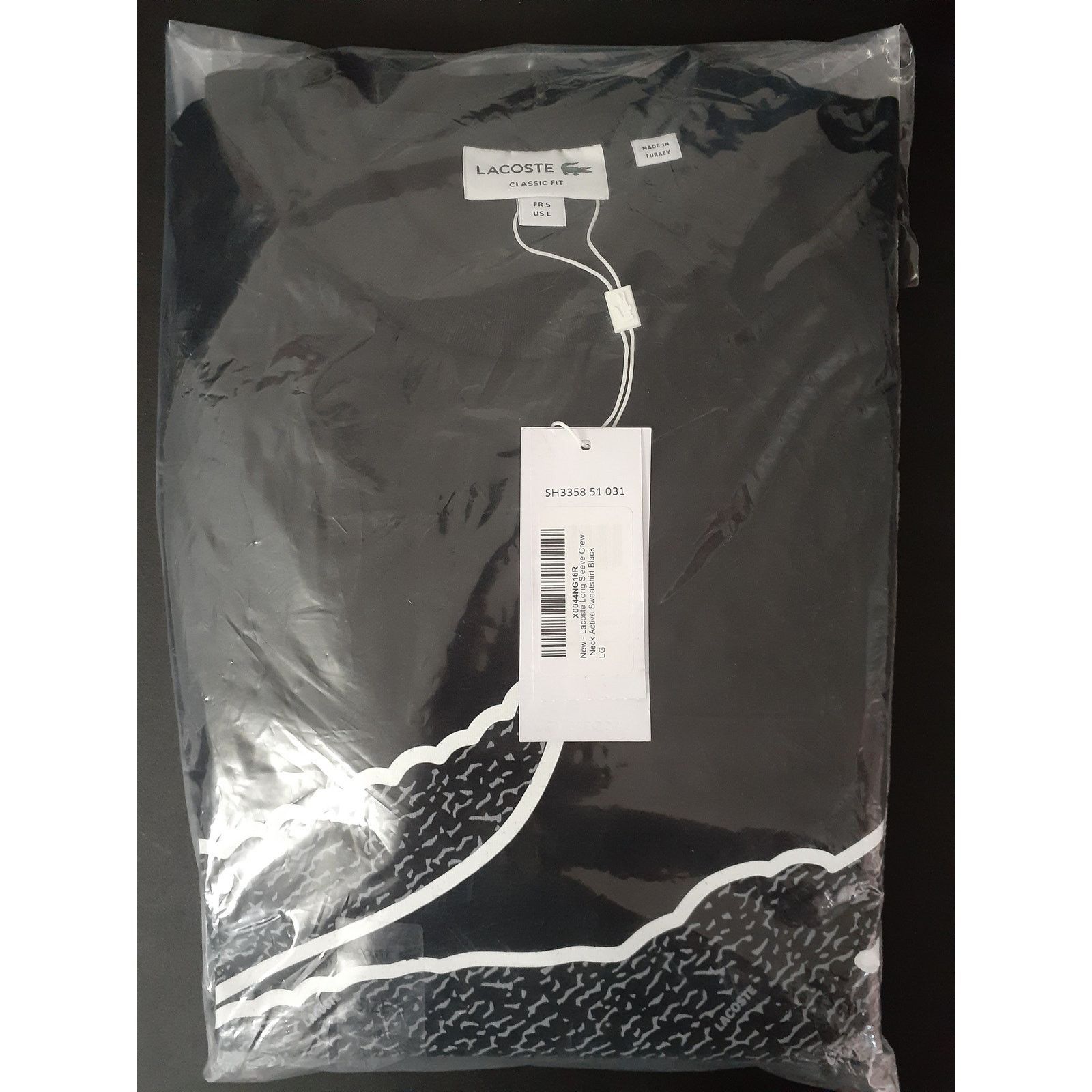 Lacoste Lacoste Long Sleeve Crew Neck Active Sweatshirt Black L Size US L / EU 52-54 / 3 - 2 Thumbnail